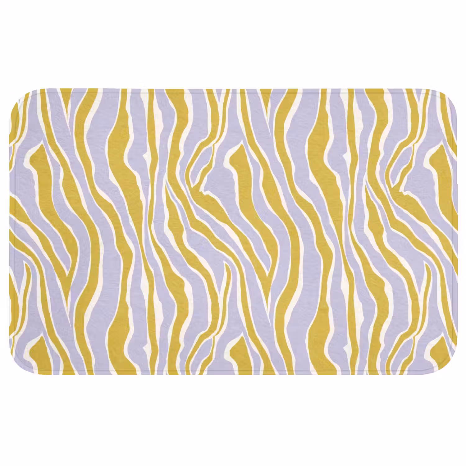 Zebra - Modern - Meerkleurig Badmat middel 997 -3d