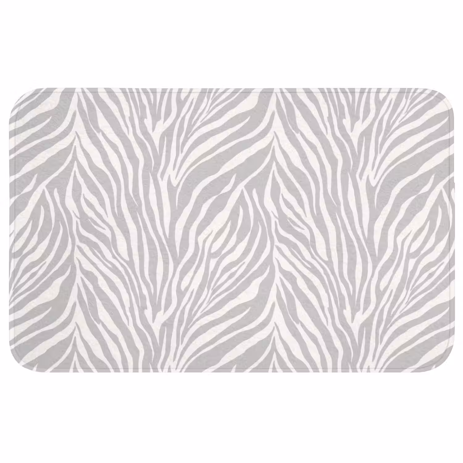 Zebra - Motief - Grijs Badmat middel 997 -3d
