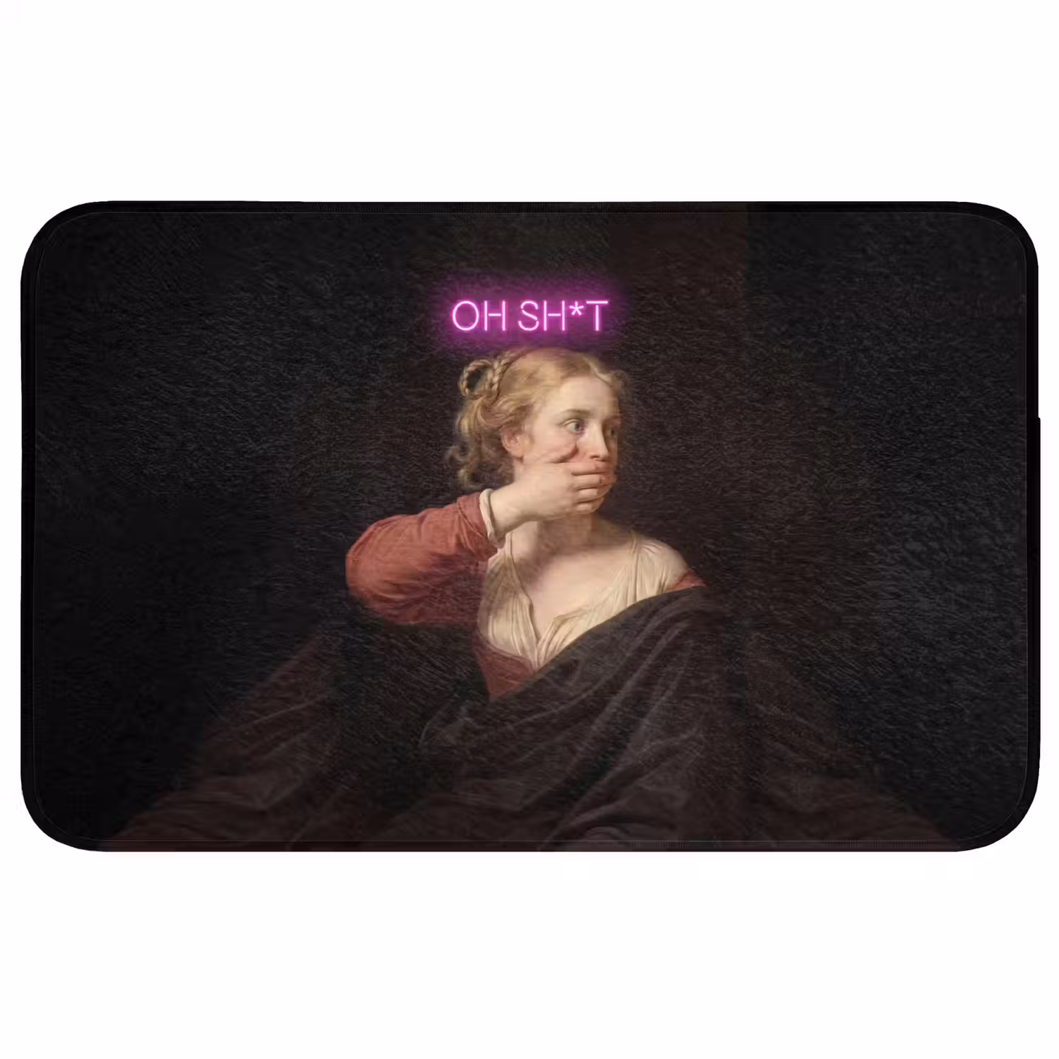Quote - Neon - vrouw Badmat middel -3d