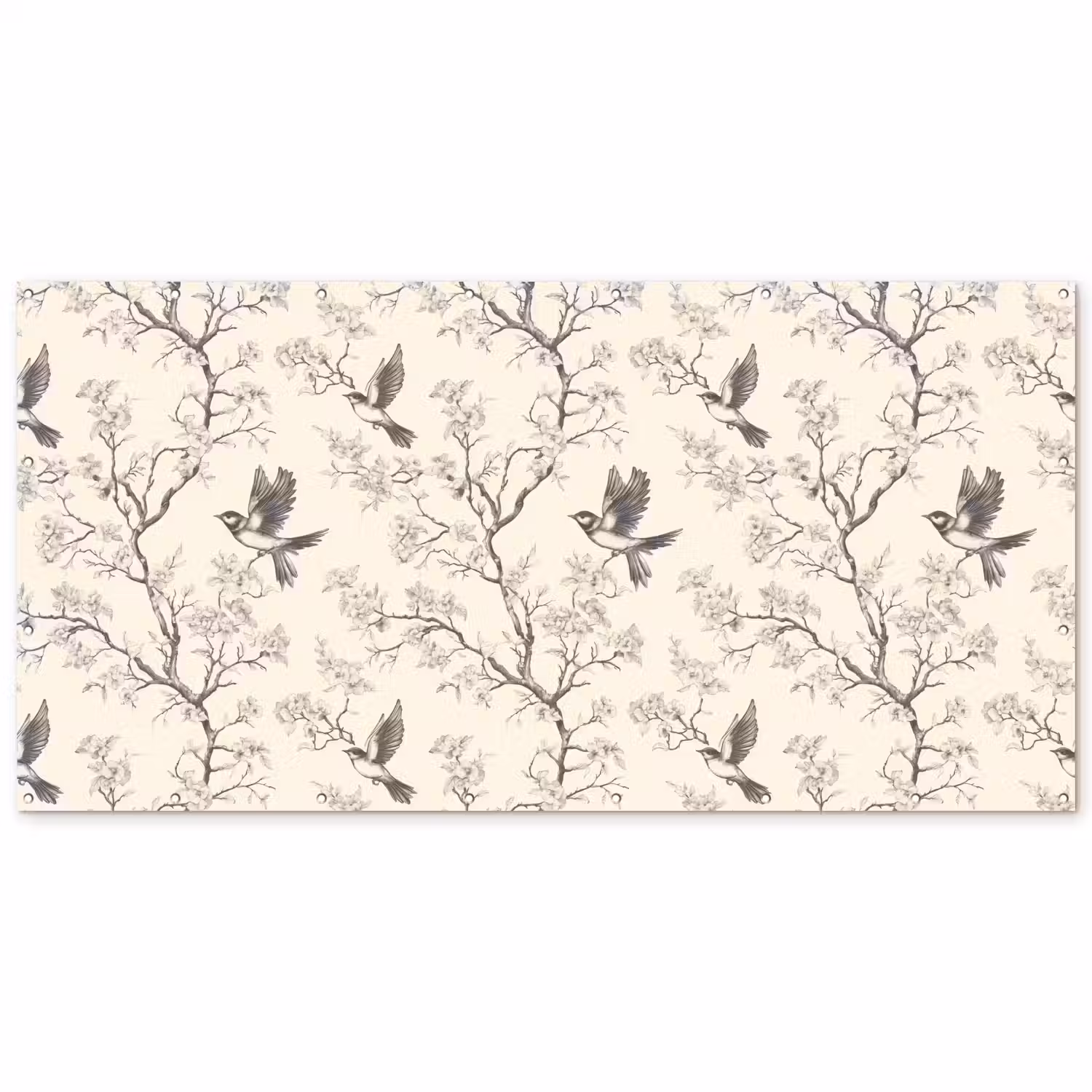 Takken - Vogels - Beige Balkonbeschermer Duitsland klein 596 -zz_3d