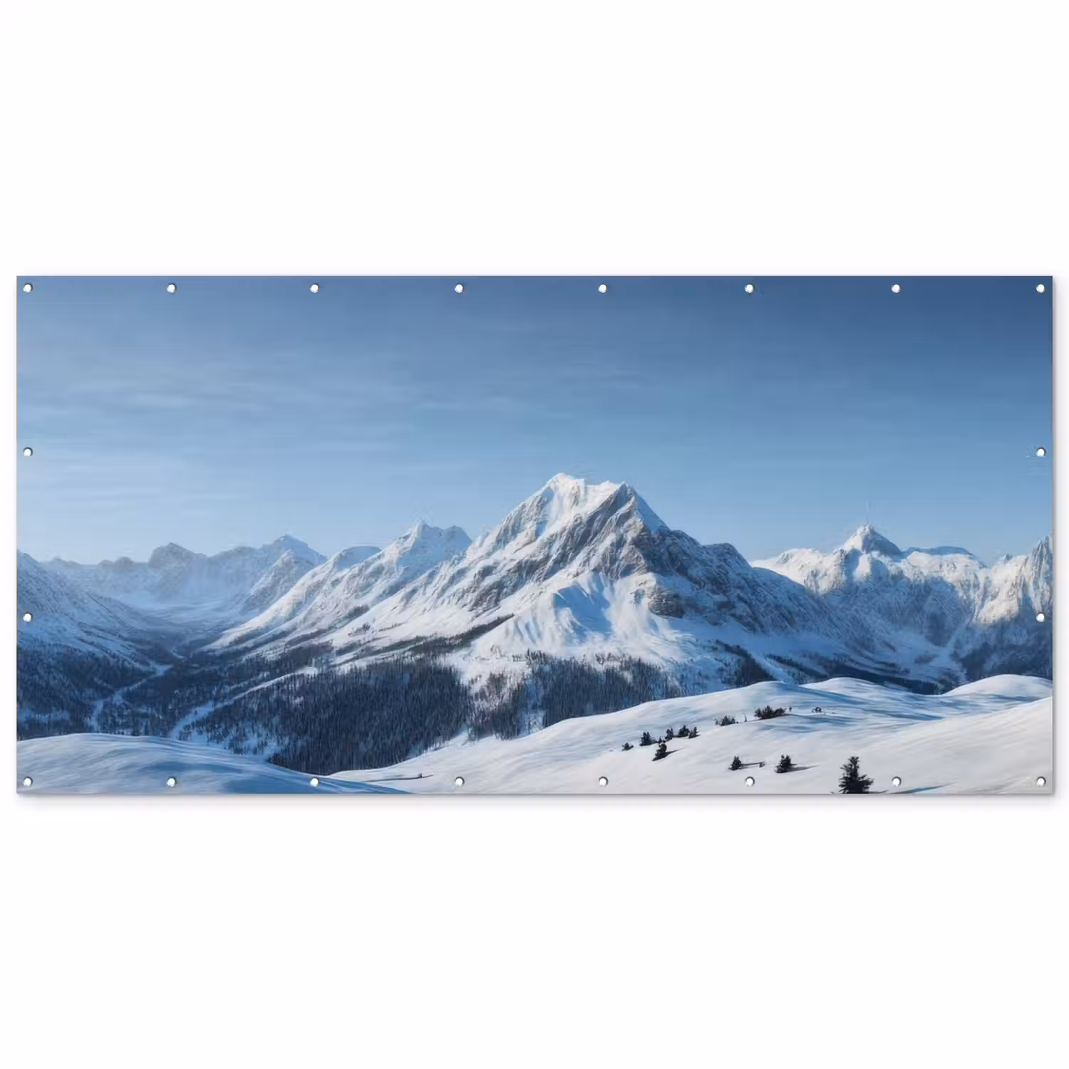 Bergen - Sneeuw - Winter Balkonbeschermer Duitsland klein -zz_3d
