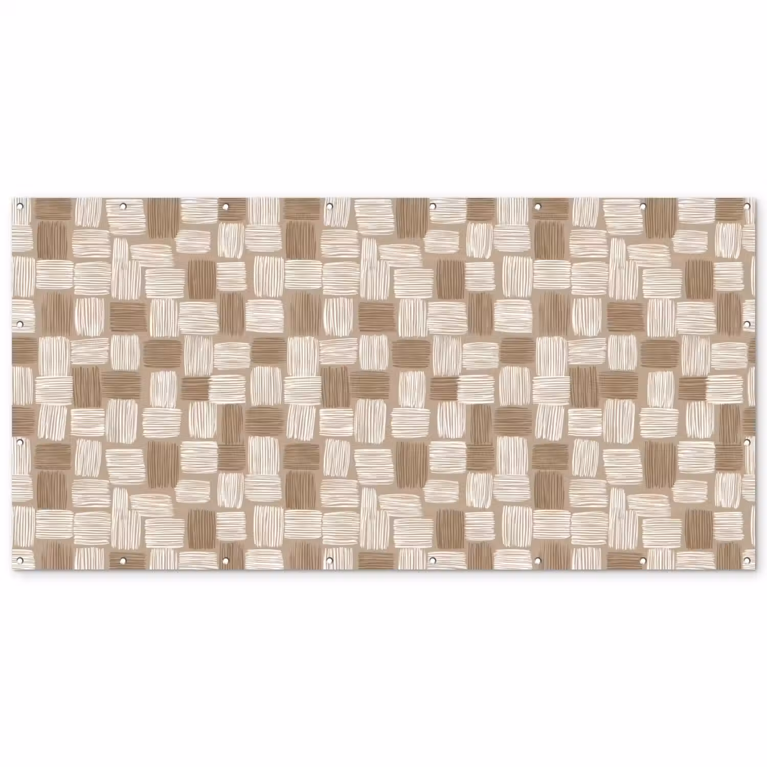 Blok - Patroon - Bruin Balkonbeschermer Duitsland klein 596 -zz_3d