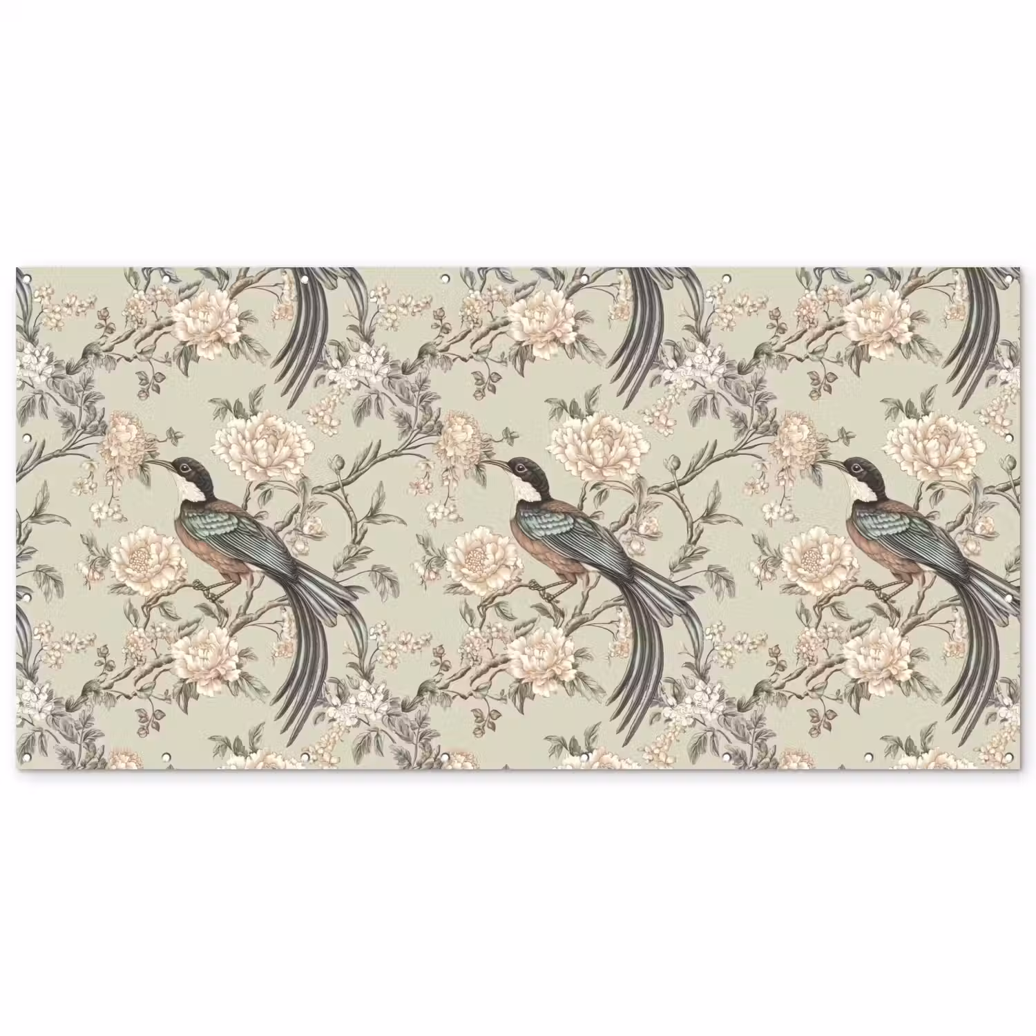 Bloem - Vogel - Kleurrijk Balkonbeschermer Duitsland klein 596 -zz_3d