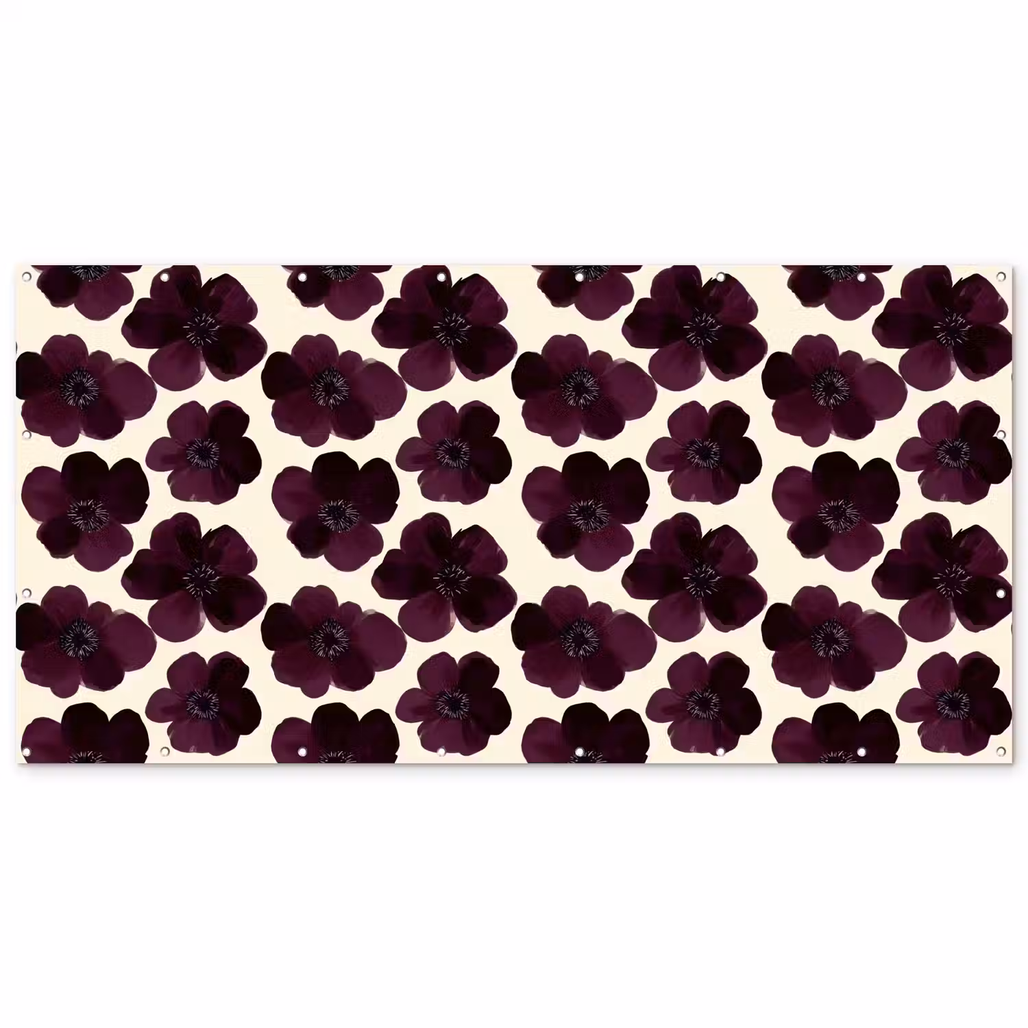Bloemen - Aquarel - Paars Balkonbeschermer Duitsland klein 596 -zz_3d