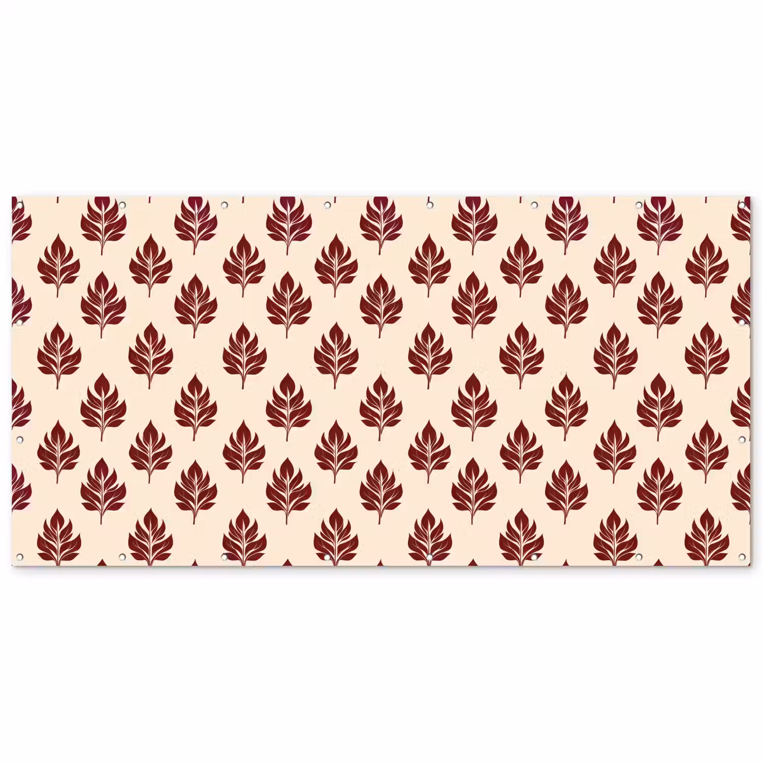 Botanisch - Patroon - Bordeaux Balkonbeschermer Duitsland klein 596 -zz_3d