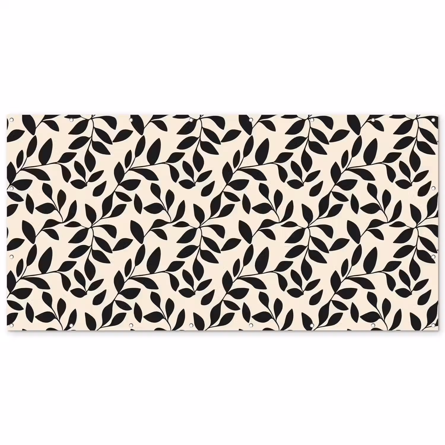 Elegant - Patroon - Zwart - Beige Balkonbeschermer Duitsland klein 596 -zz_3d