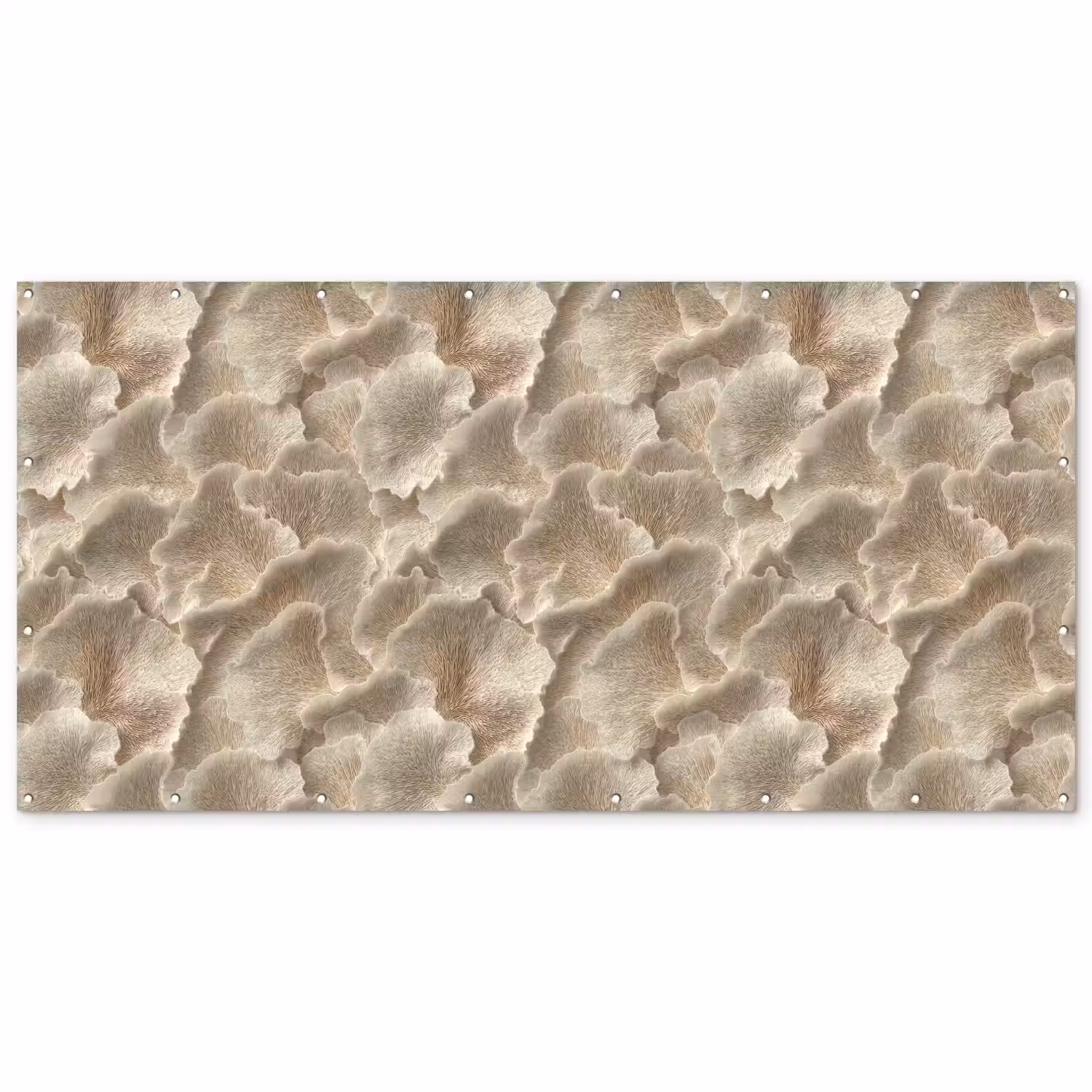 Waaierstructuren - Beige - Vezeltextuur Balkonbeschermer Duitsland klein 596 -zz_3d