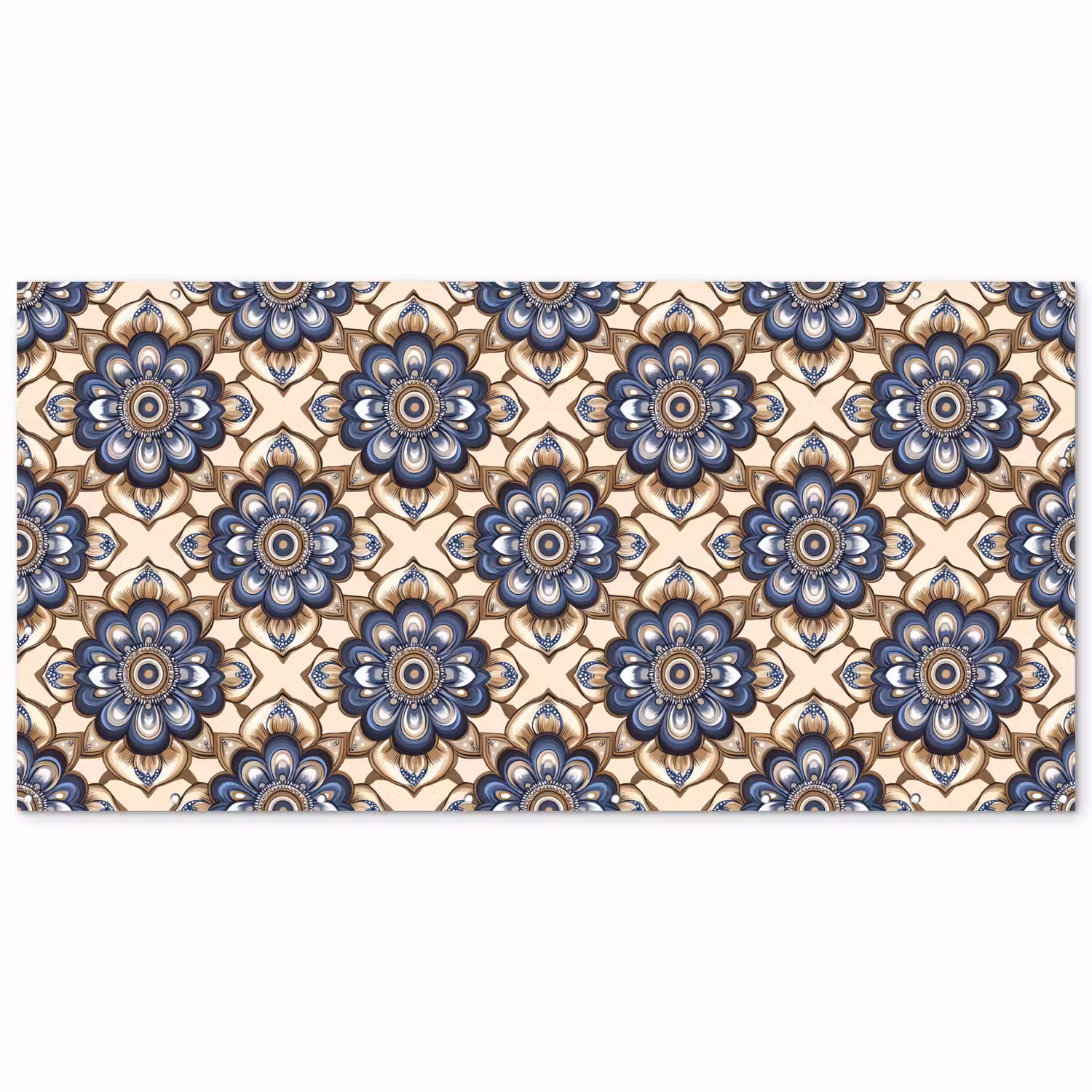 Floraal - Ornament - Blauw Balkonbeschermer Duitsland klein 596 -zz_3d