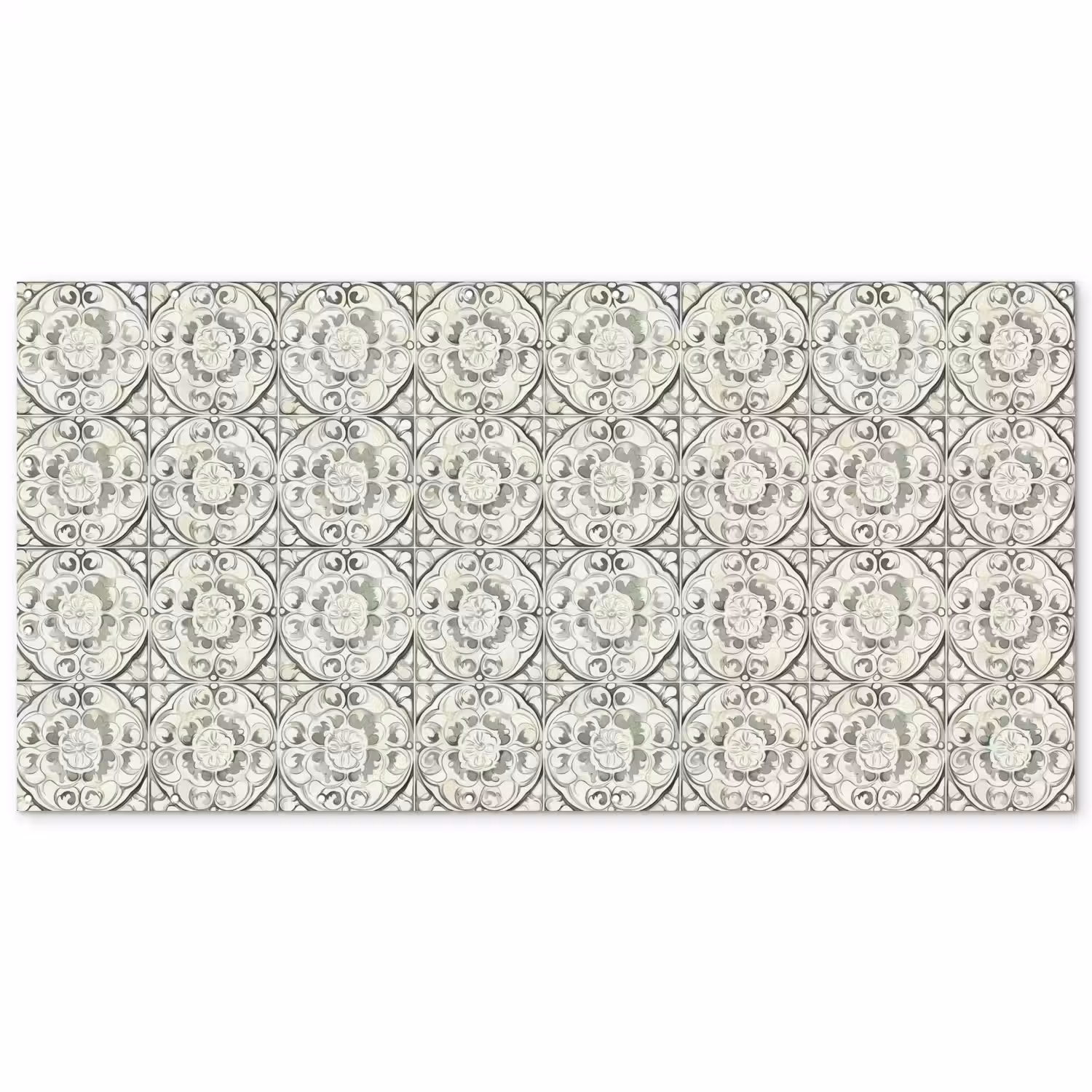 Krulornament - Tegel - Groen Balkonbeschermer Duitsland klein 596 -zz_3d