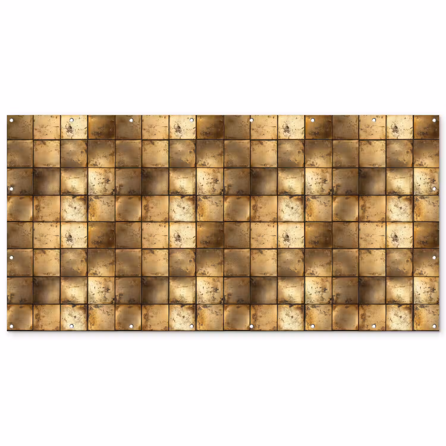 Geometrisch - Tegels - Goud Balkonbeschermer Duitsland klein 596 -zz_3d