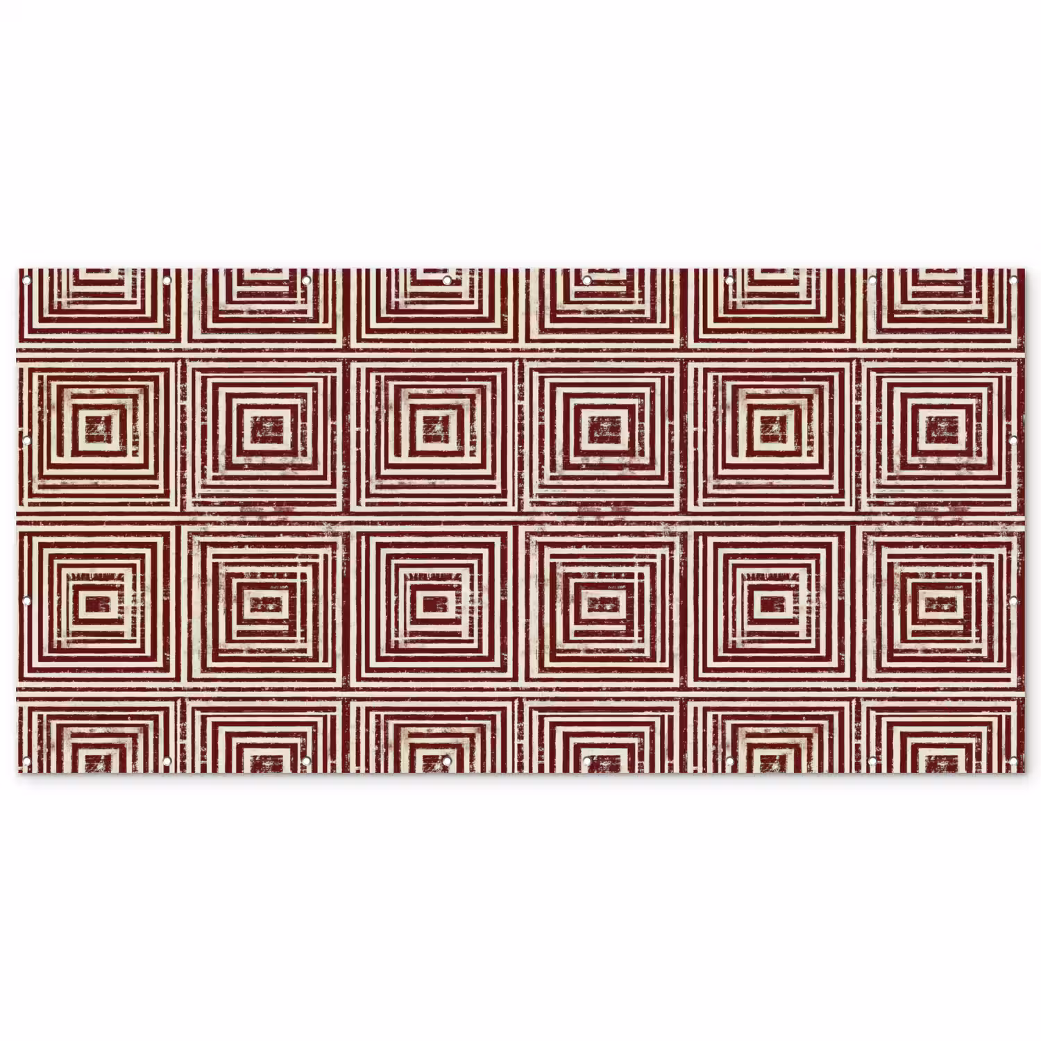 Geometrisch - Patroon - Rood Balkonbeschermer Duitsland klein 596 -zz_3d