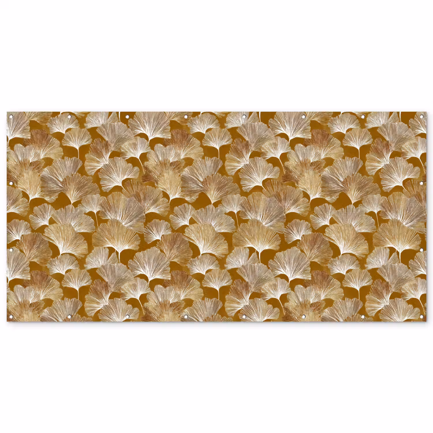 Ginkgo - Bladeren - Goud Balkonbeschermer Duitsland klein 596 -zz_3d