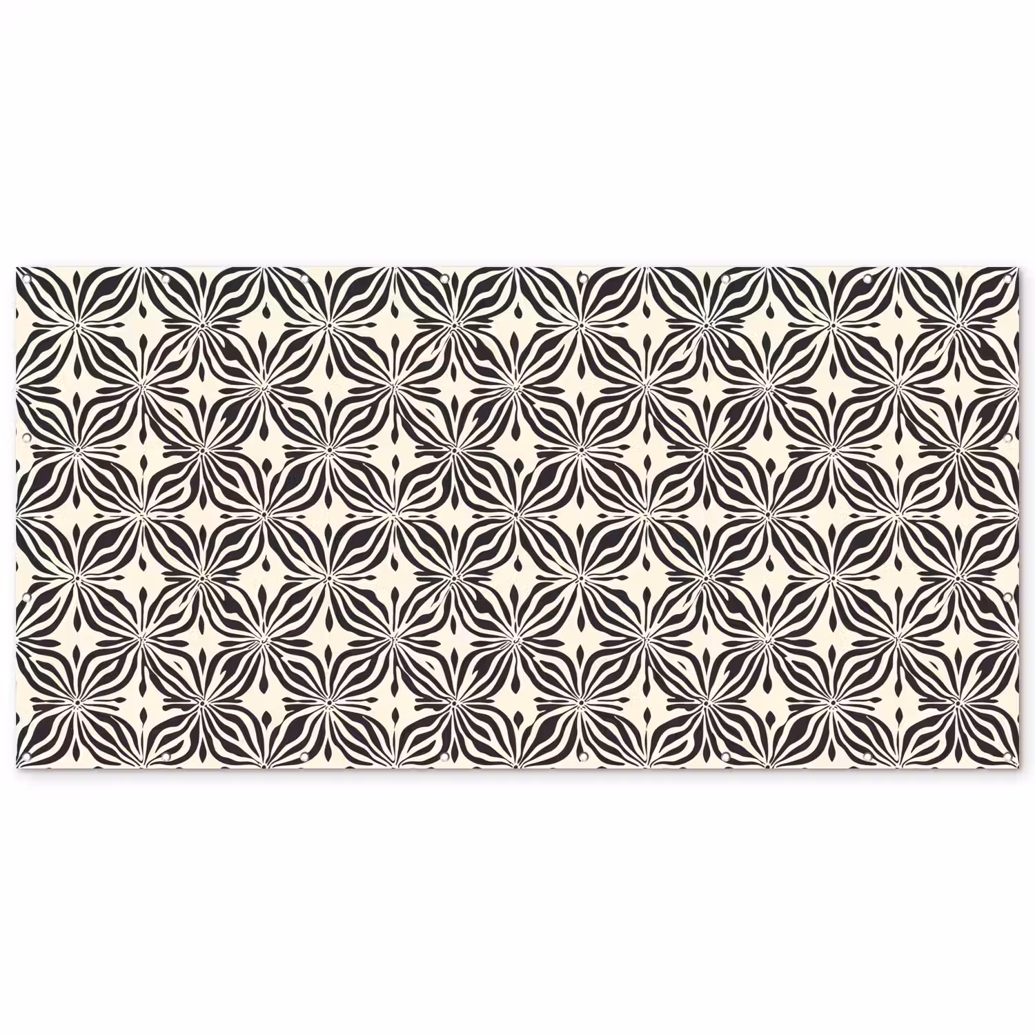 Grafisch - Patroon - Zwart Balkonbeschermer Duitsland klein 596 -zz_3d