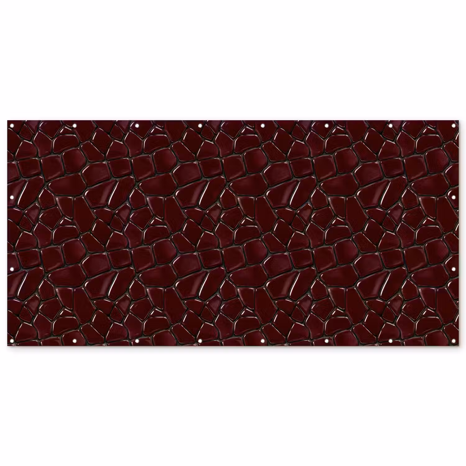Mozaïek - Tegel - Bordeauxrood Balkonbeschermer Duitsland klein 596 -zz_3d