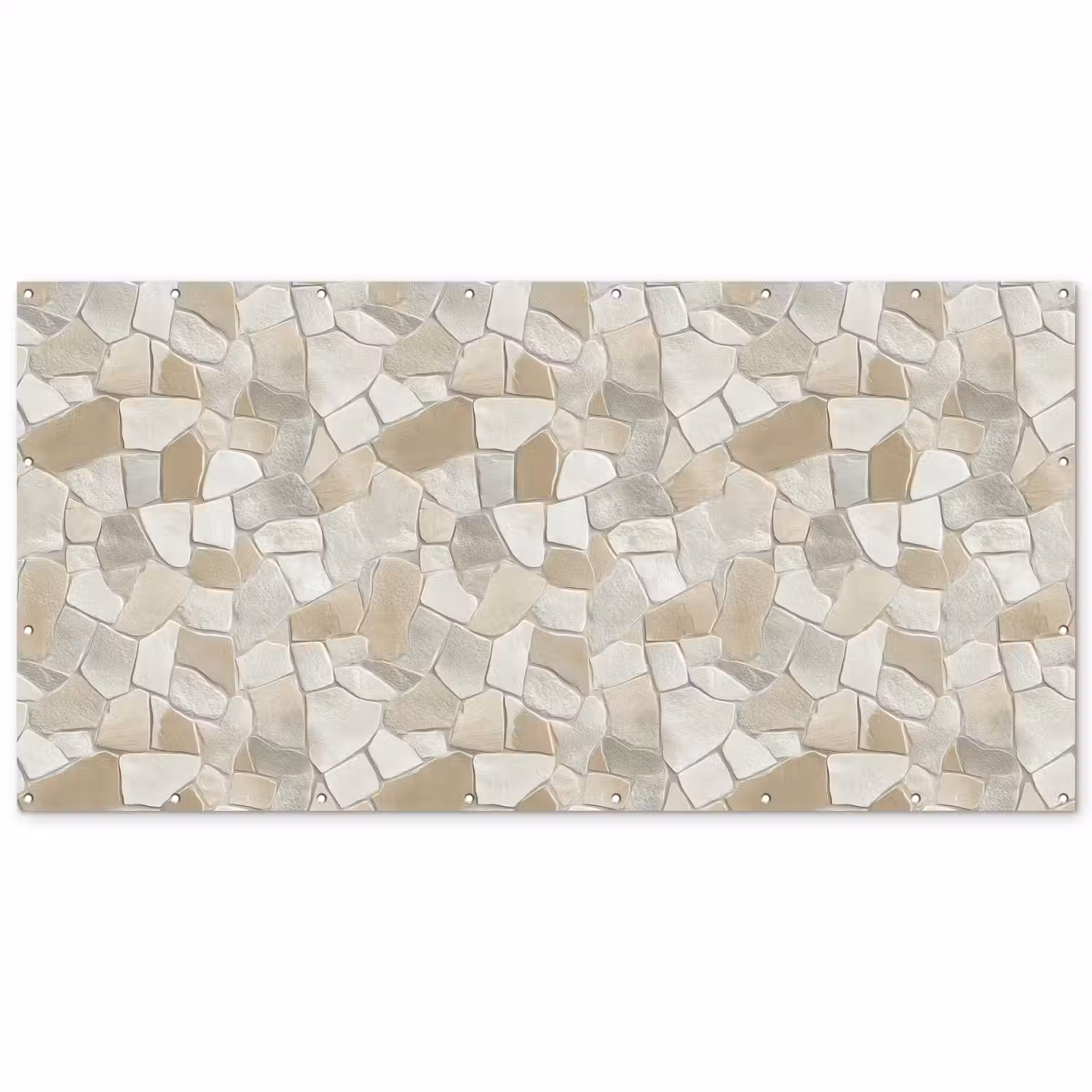 Mozaïek - Stenen - Beige Balkonbeschermer Duitsland klein 596 -zz_3d