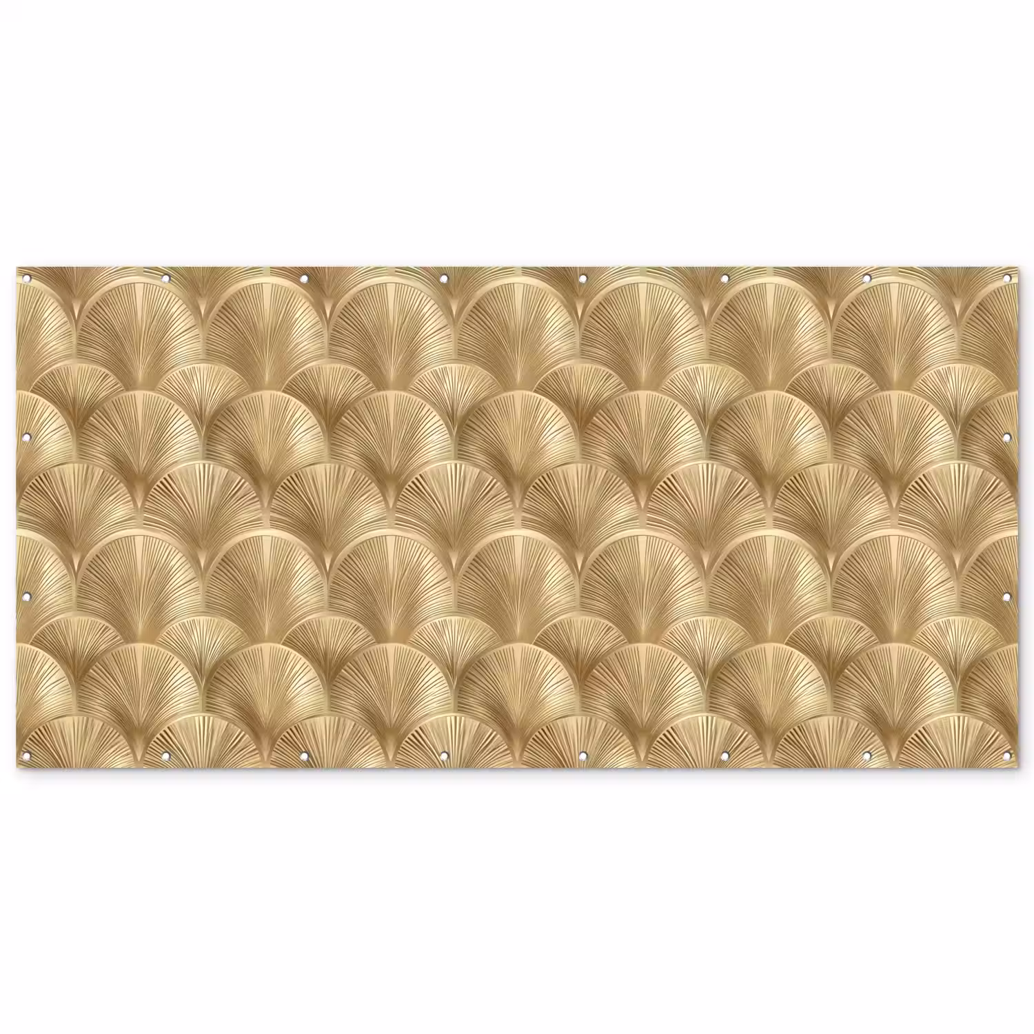 Patroon - Waaier - Goud Balkonbeschermer Duitsland klein 596 -zz_3d