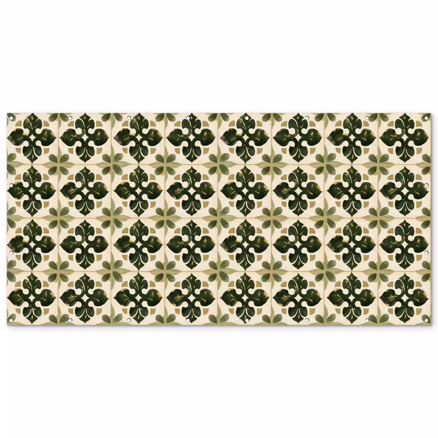 Patroon - Tegel - Groen Balkonbeschermer Duitsland klein 596 -zz_3d