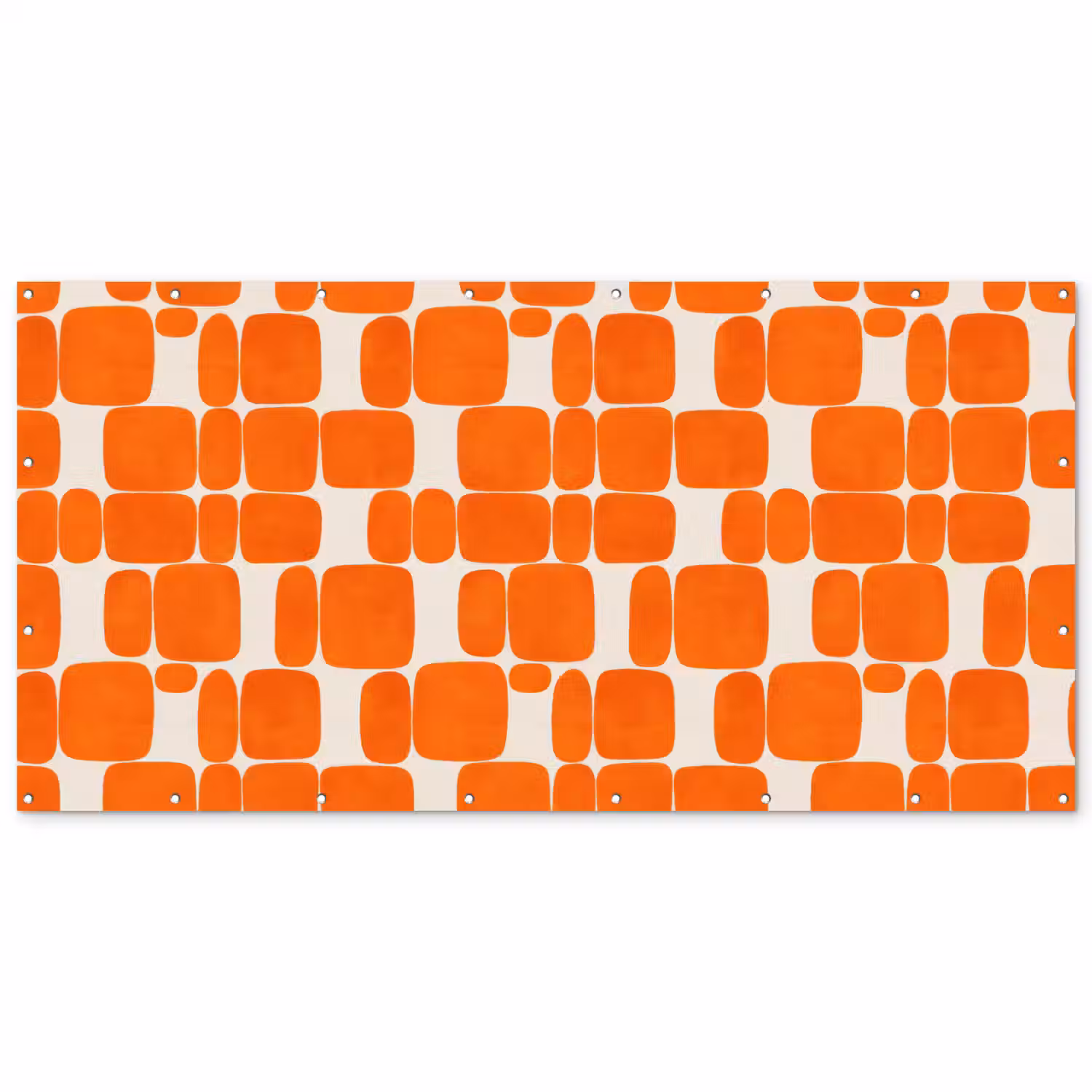 Patroon - Retro - Oranje Balkonbeschermer Duitsland klein 596 -zz_3d
