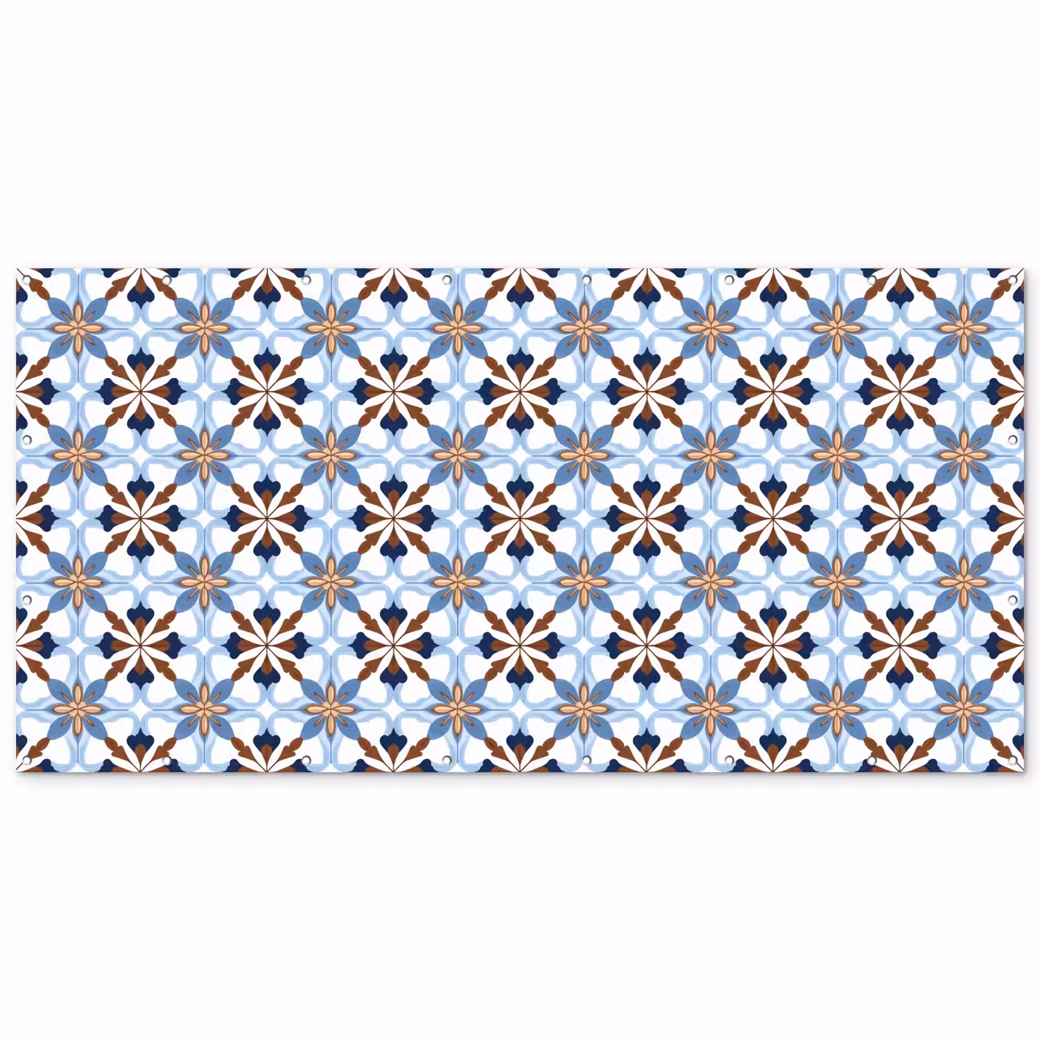 Ornament - Tegel - Kleurrijk Balkonbeschermer Duitsland klein 596 -zz_3d