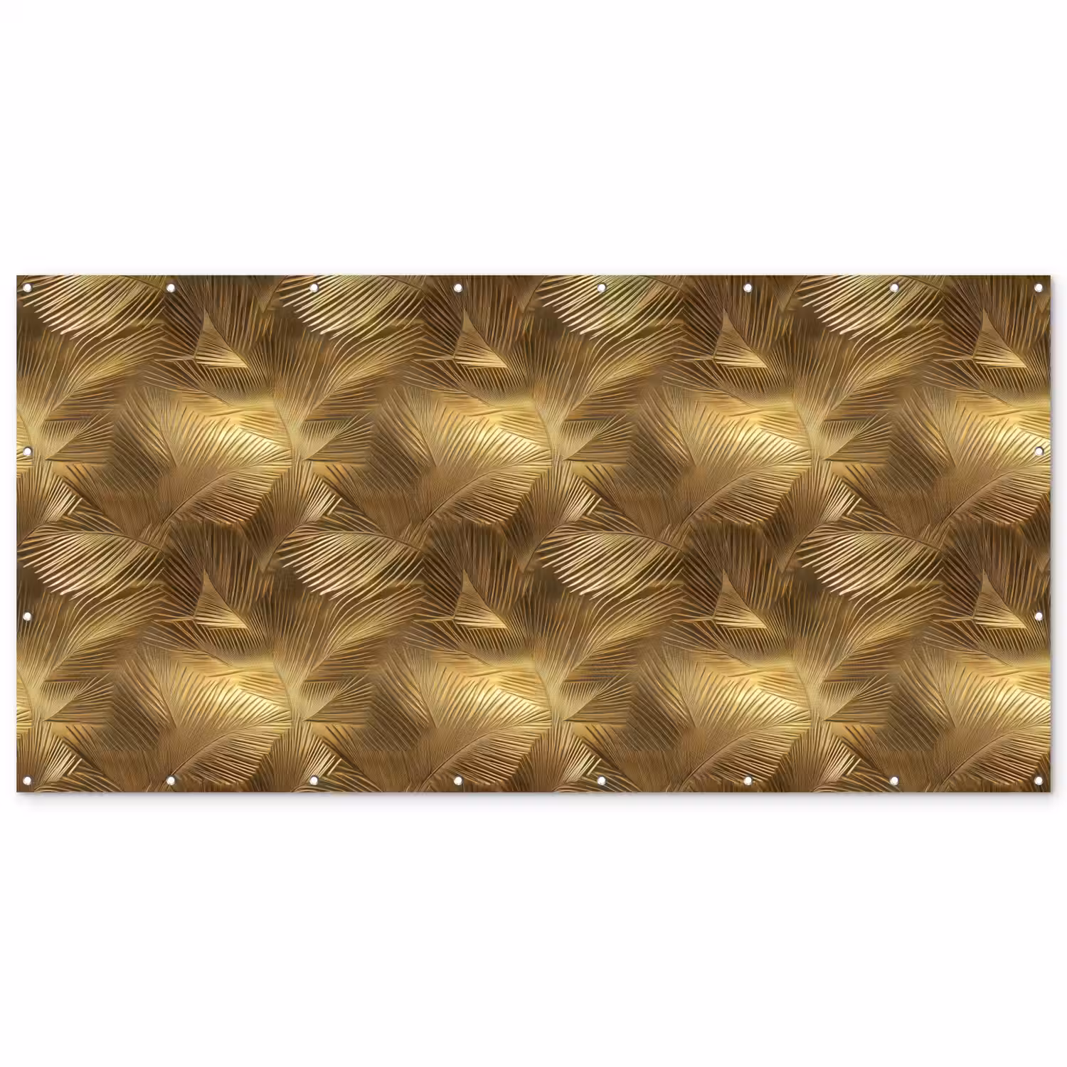 Palm - Waaier - Goud Balkonbeschermer Duitsland klein 596 -zz_3d