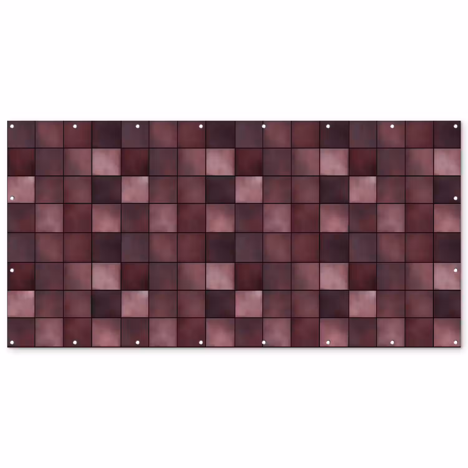 Vierkant - Tegel - Patroon - Paars Balkonbeschermer Duitsland klein 596 -zz_3d