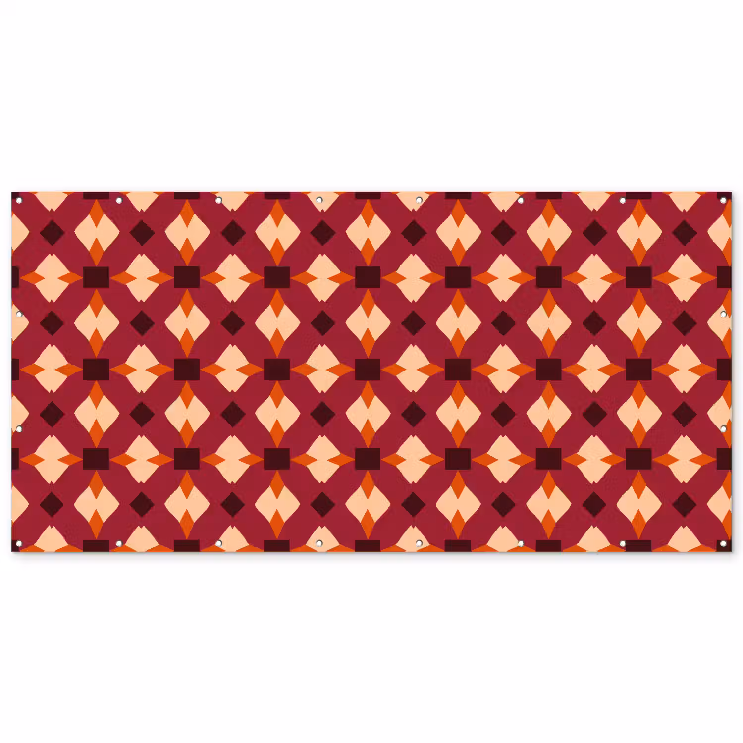 Retro - Patroon - Kleurrijk Balkonbeschermer Duitsland klein 596 -zz_3d