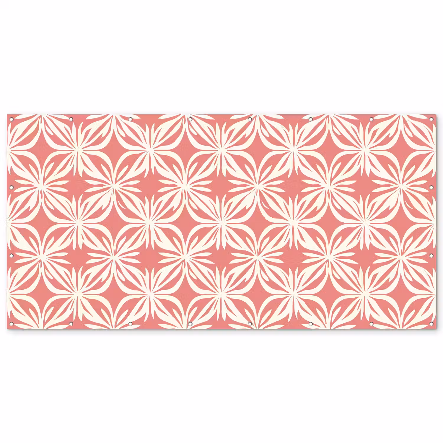 Roze - Bloemenmotief - Wit - Modern Balkonbeschermer Duitsland klein 596 -zz_3d