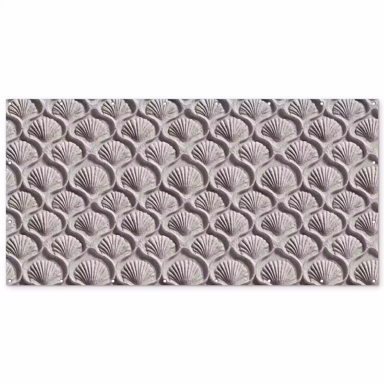 Zand - Schelpenvorm - Grijs Balkonbeschermer Duitsland klein 596 -zz_3d