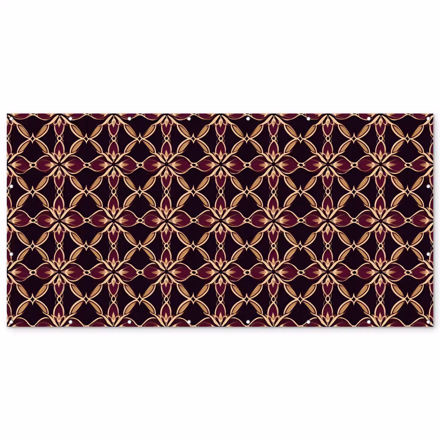 Symmetrisch - Tegel - Burgundy Balkonbeschermer Duitsland klein 596 -zz_3d