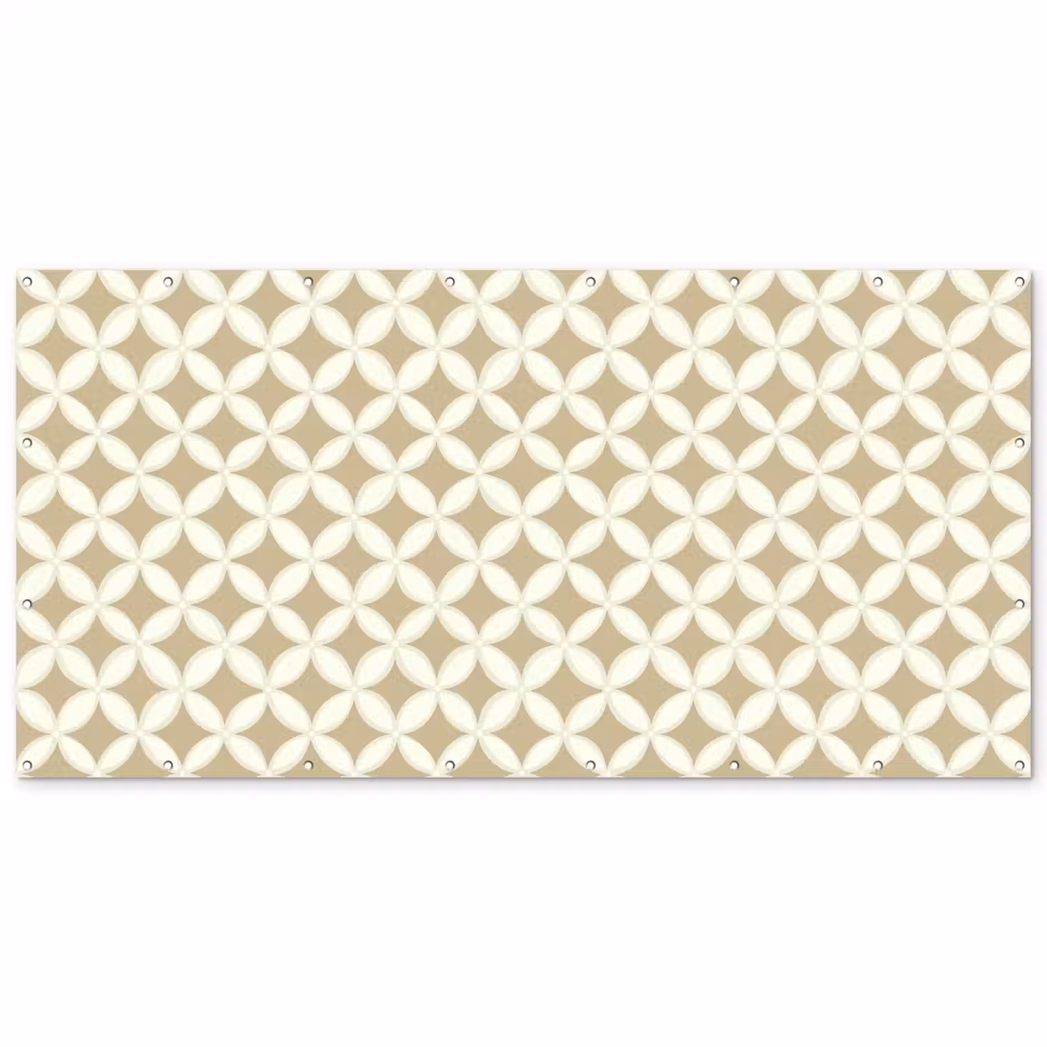 Symmetrisch - Motief - Beige Balkonbeschermer Duitsland klein 596 -zz_3d