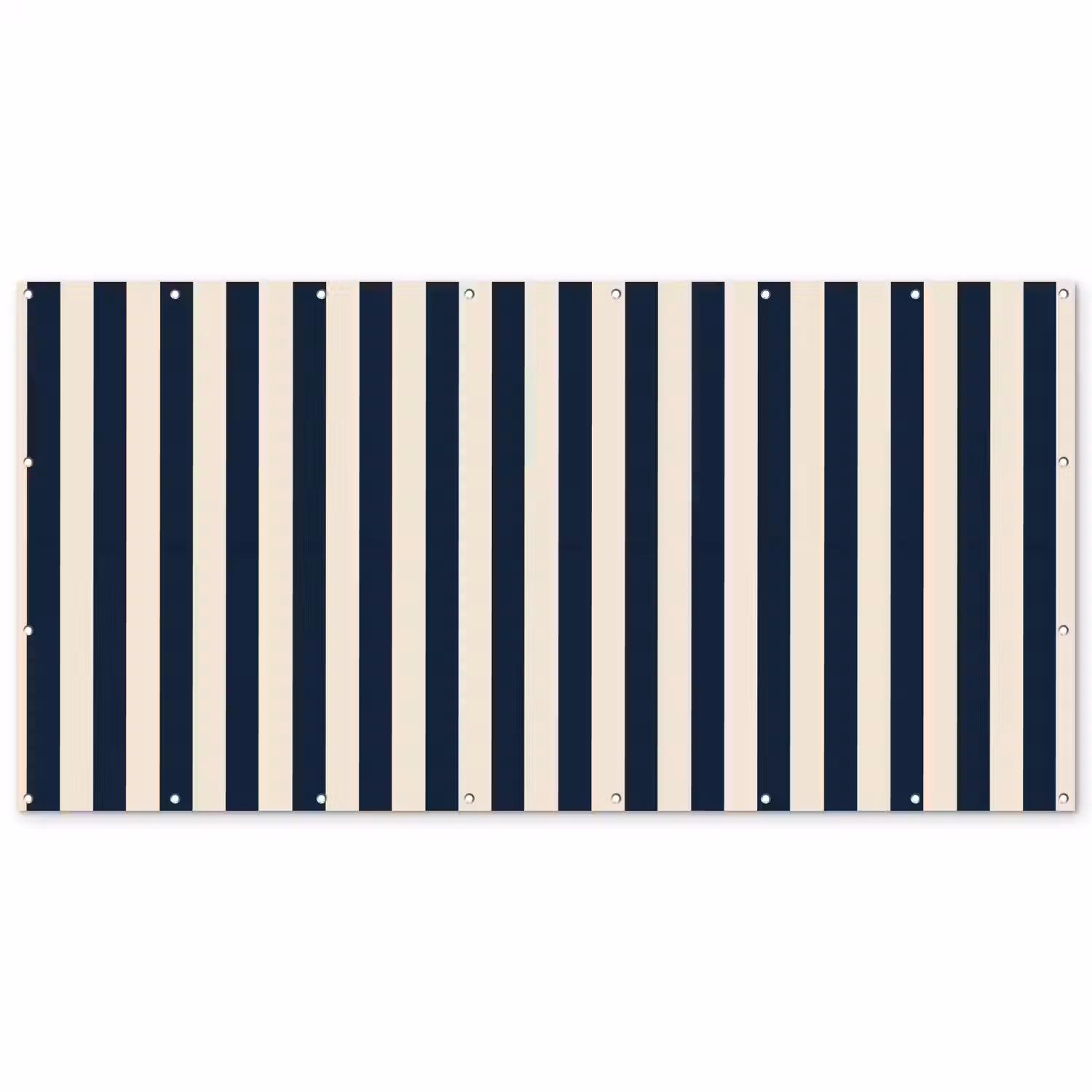 Verticale strepen - Blauw - Crème Balkonbeschermer Duitsland klein 596 -zz_3d