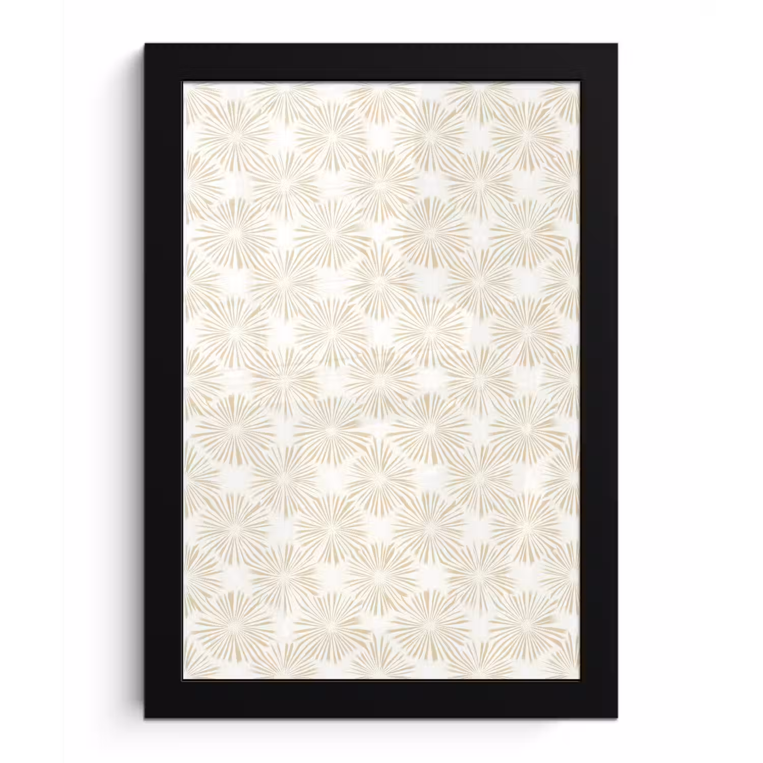 Abstract - Motief - Beige fotolijst zwart zonder passe partout klein 224 -3d