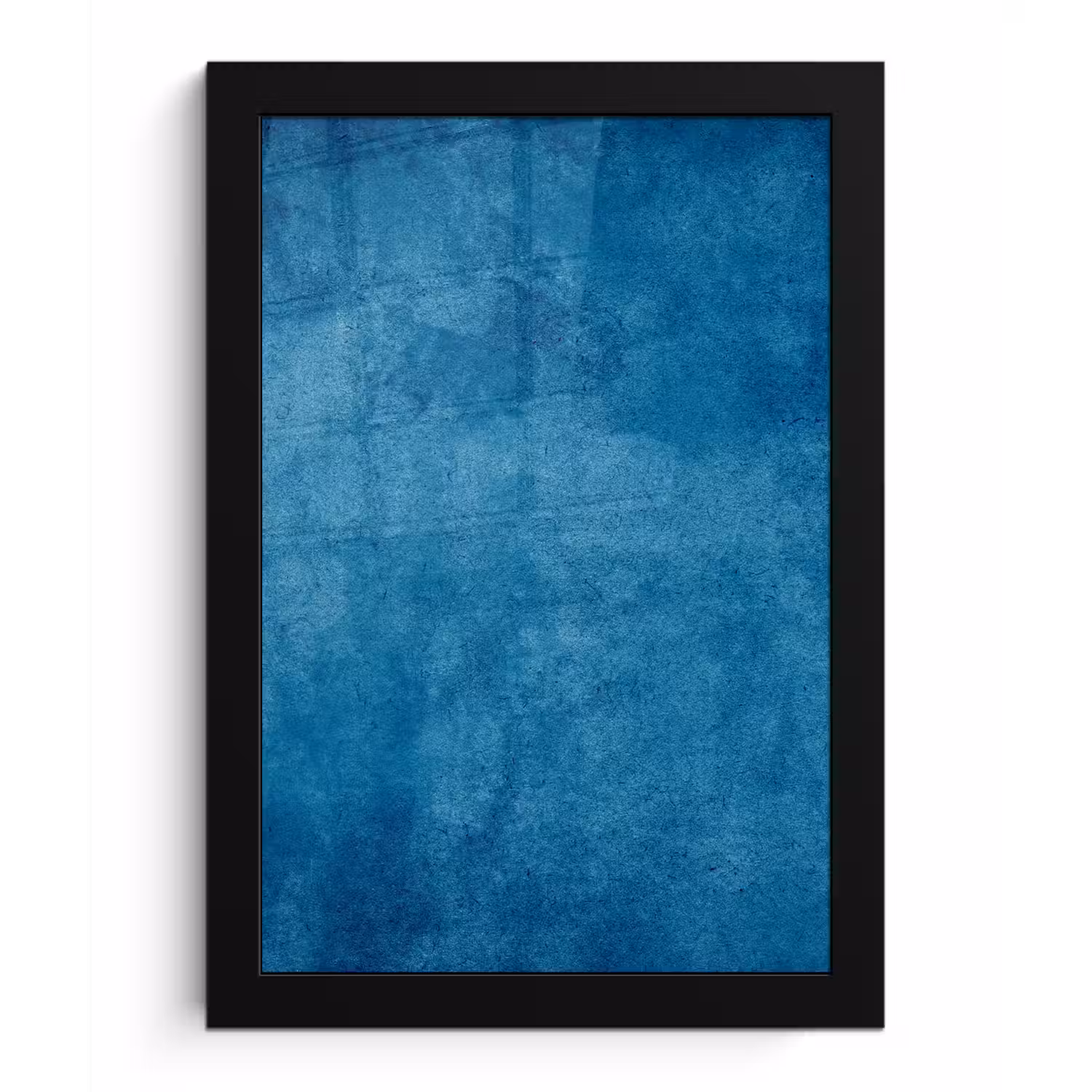 Beton - Blauw - Vintage - Structuur - Industrieel fotolijst zwart zonder passe partout klein -3d