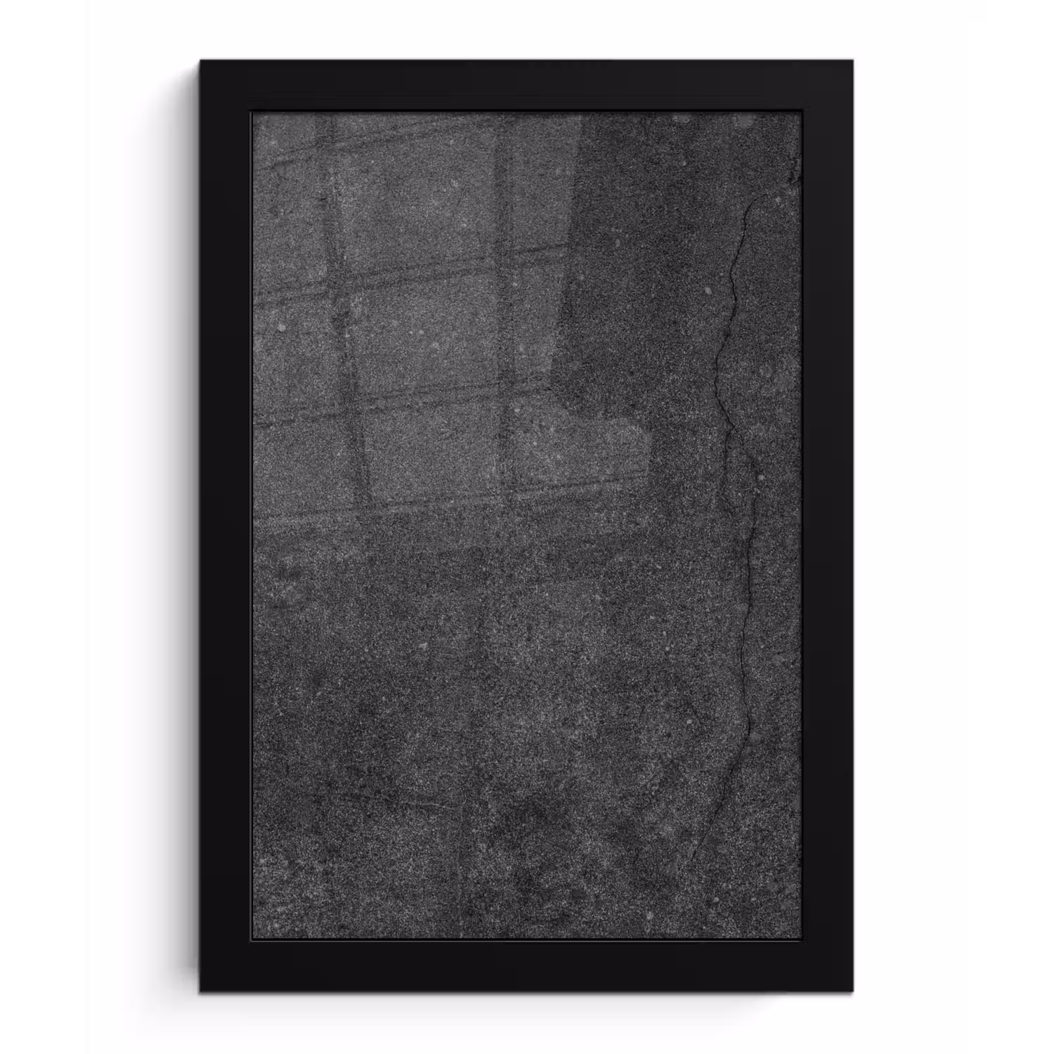 Beton - Zwart - Grijs - Rustiek - Industrieel fotolijst zwart zonder passe partout klein -3d