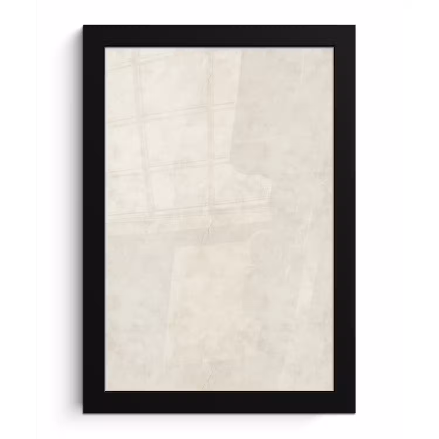 Crème - Egaal - Beton fotolijst zwart zonder passe partout klein 224 -3d
