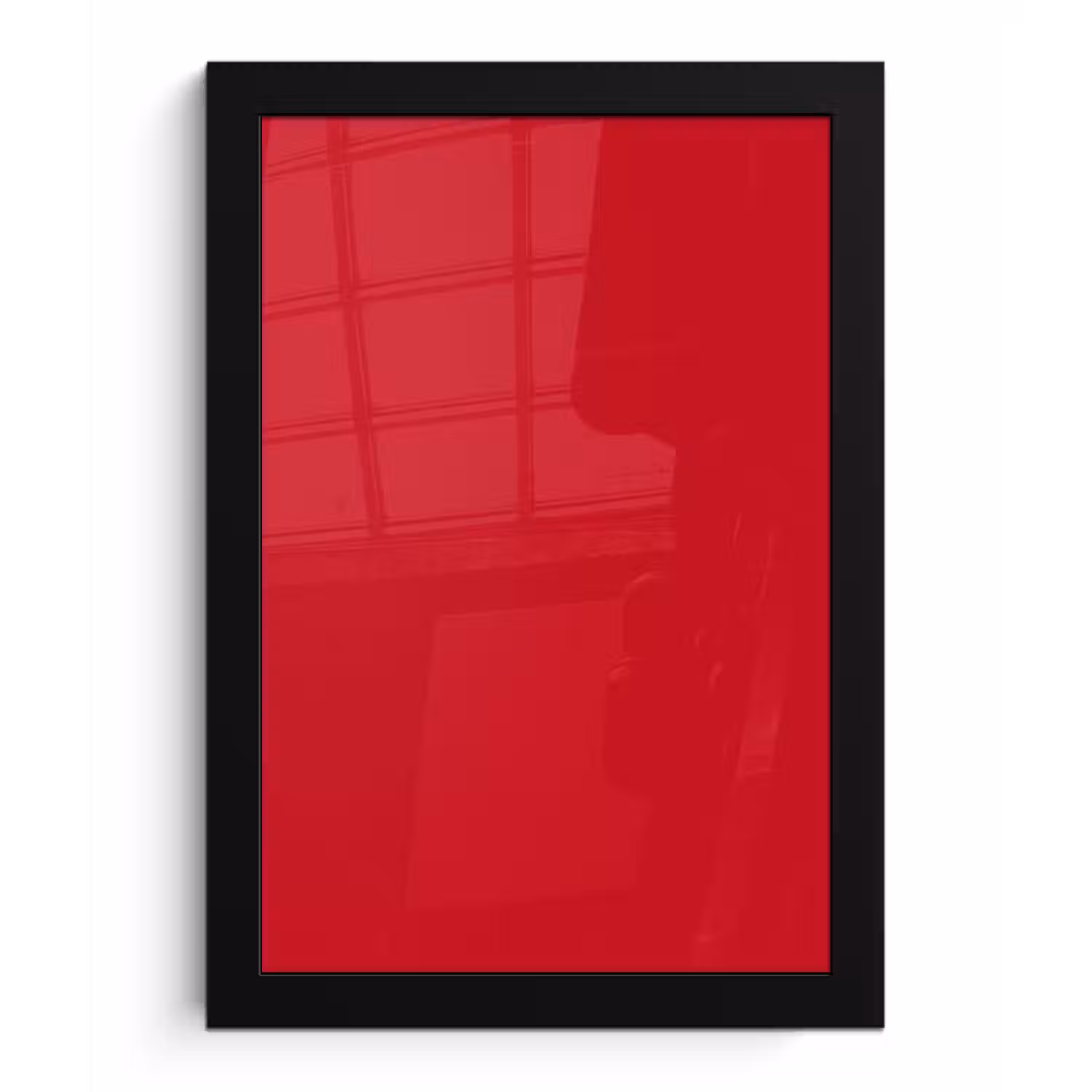Crimson - Velvet - Rood fotolijst zwart zonder passe partout klein 224 -3d