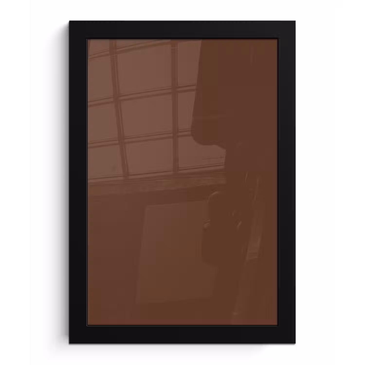 Deep - Clay - Brown - Bruin fotolijst zwart zonder passe partout klein 224 -3d