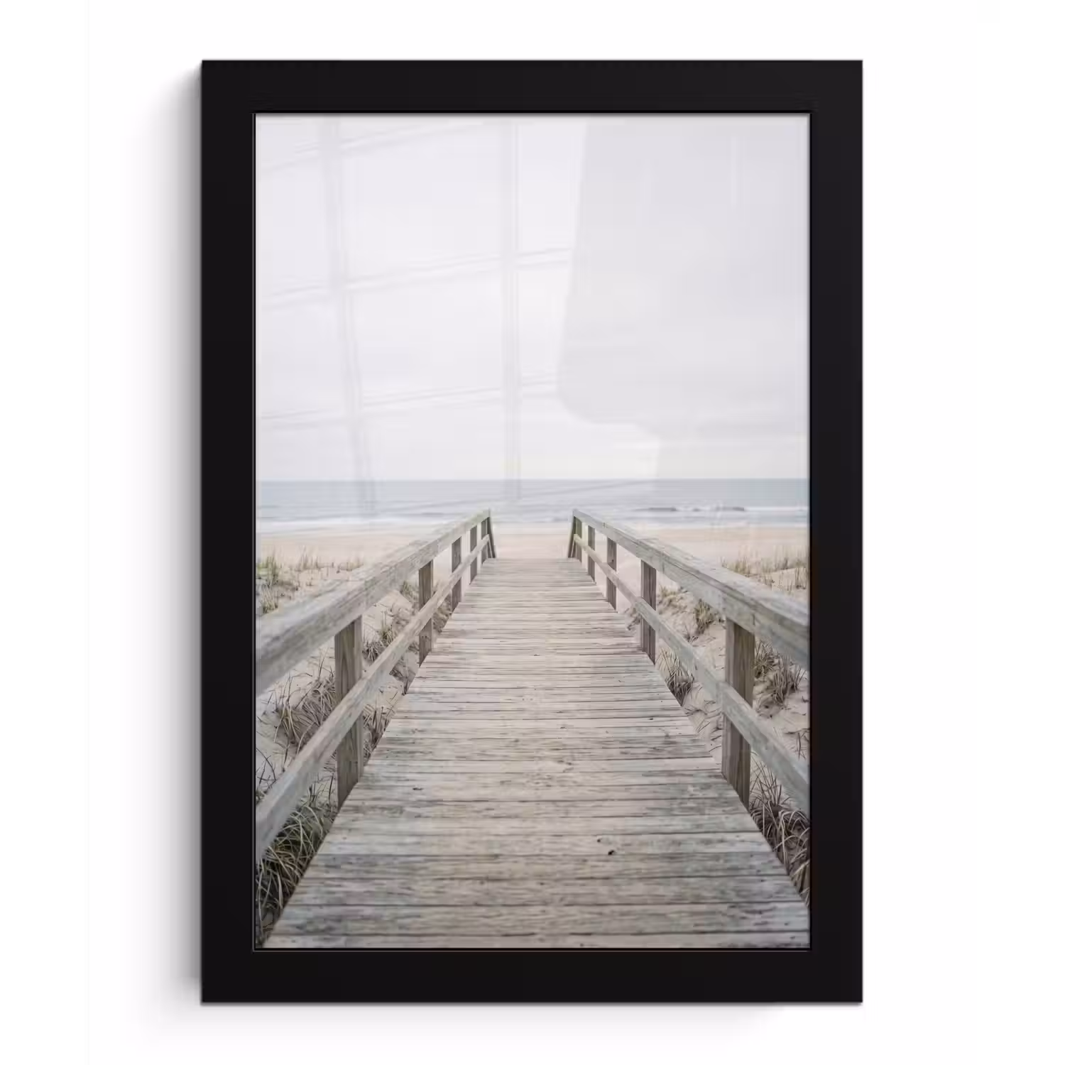 Duinen - Vlonder - Oceaan fotolijst zwart zonder passe partout klein -3d