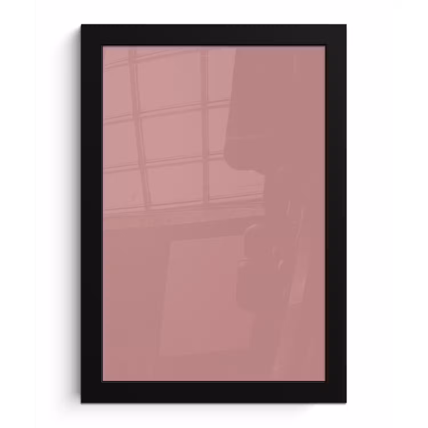 Dusty - Rose - Roze fotolijst zwart zonder passe partout klein 224 -3d