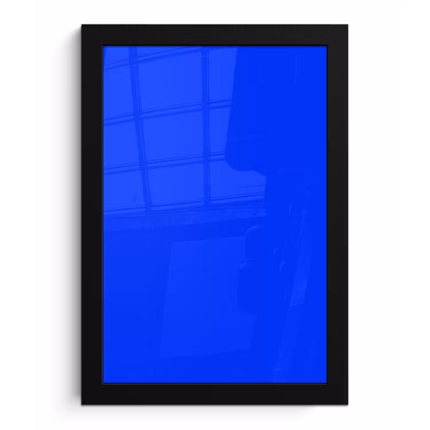 Electric - Blue - Blauw fotolijst zwart zonder passe partout klein 224 -3d