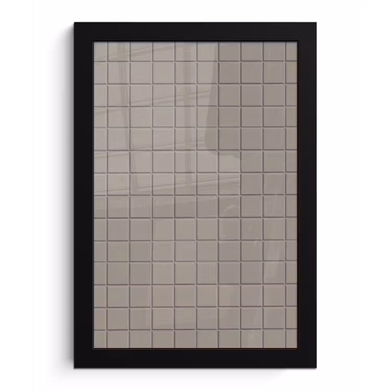 Tegel - Patroon Kiezel - Grijs fotolijst zwart zonder passe partout klein 224 -3d