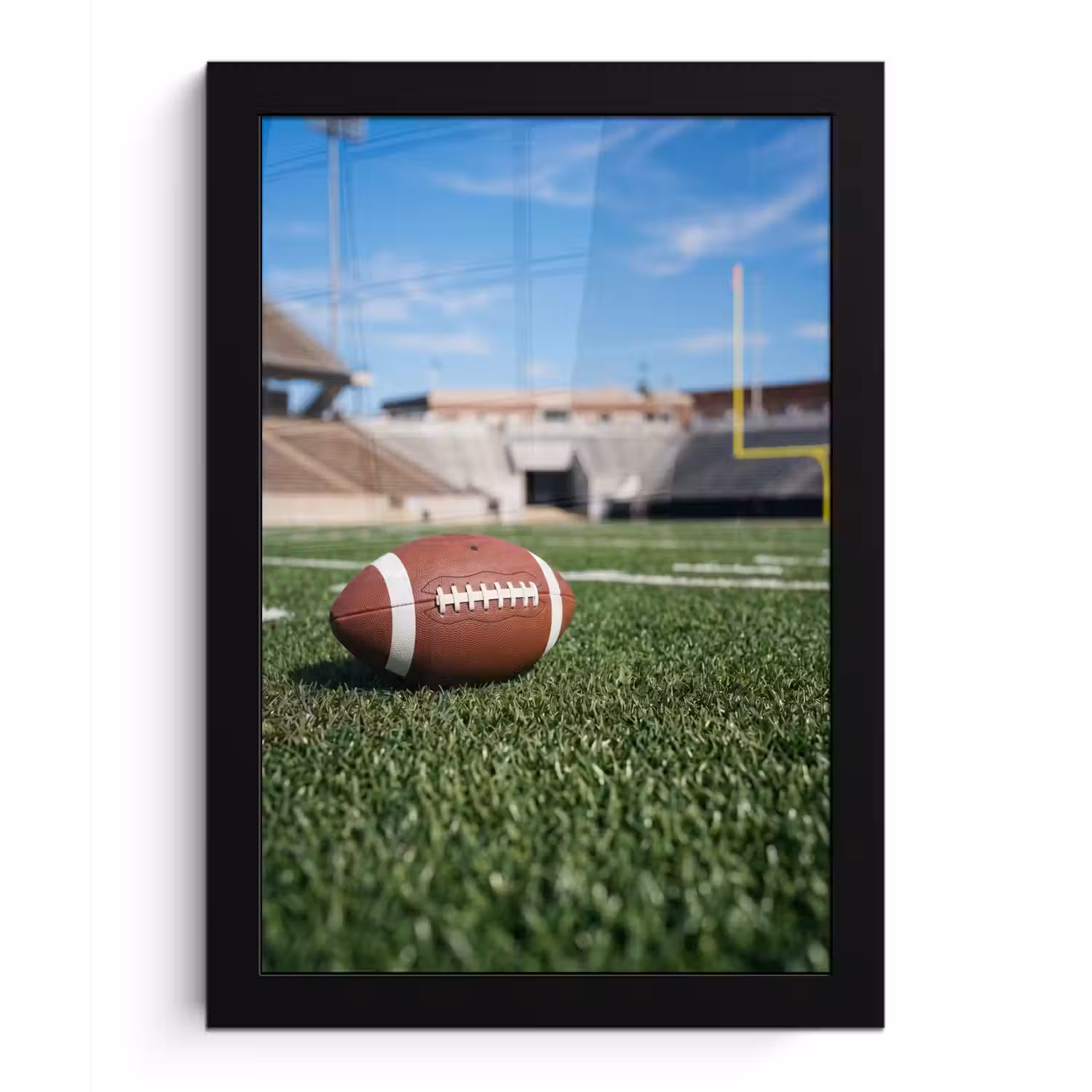 Football - Veld - Stadion - Sport fotolijst zwart zonder passe partout klein -3d