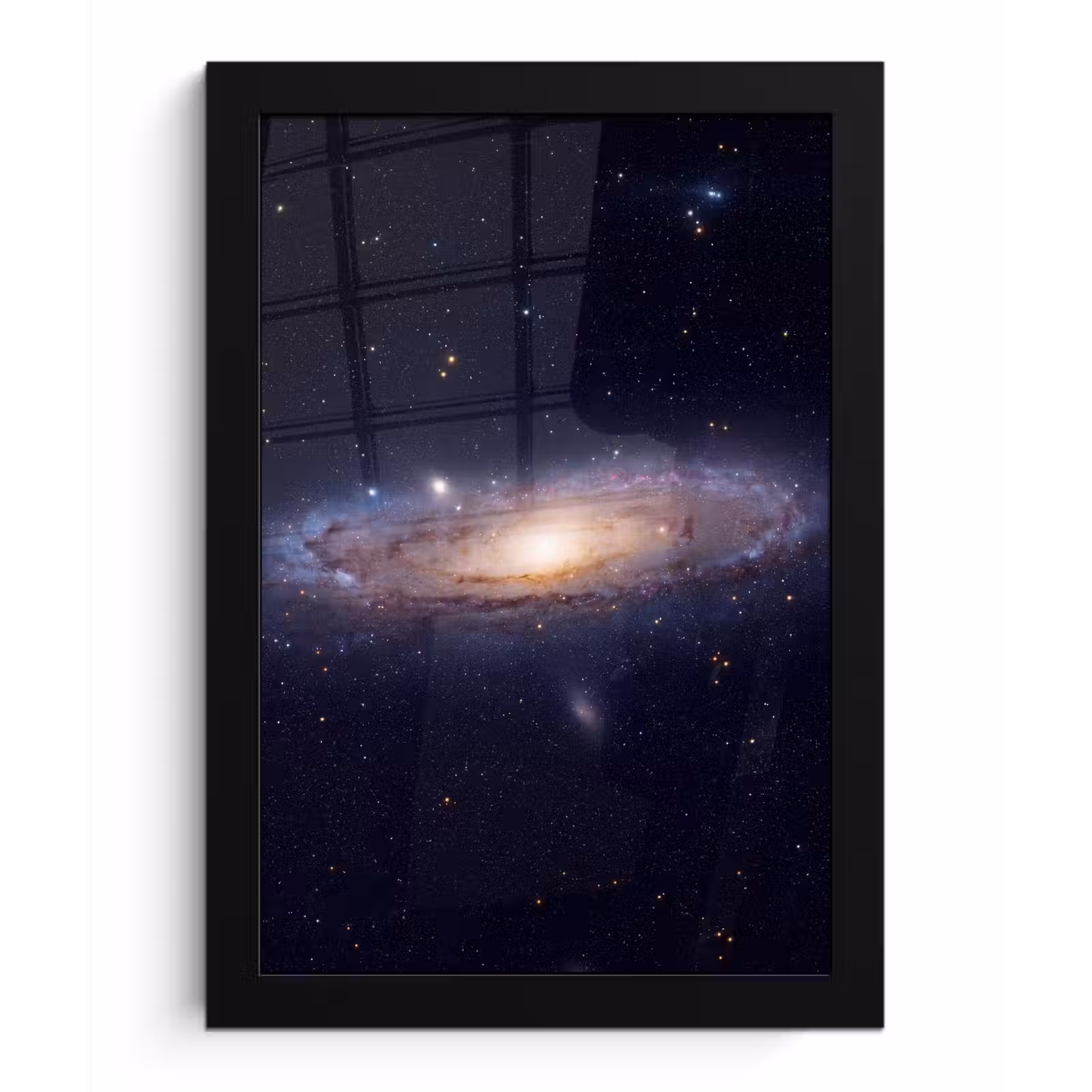 Bilder mit Rahmen - Galaxie – Weltraum – Kosmos - Sterrenstelsel - Ruimte - Kosmos fotolijst zwart zonder passe partout klein