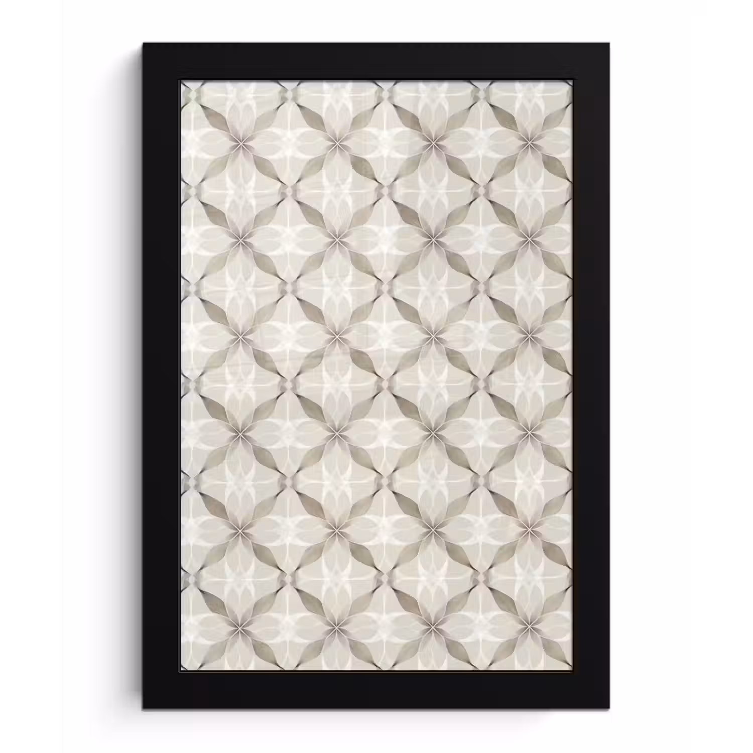Grafisch - Patroon - Grijs fotolijst zwart zonder passe partout klein 224 -3d