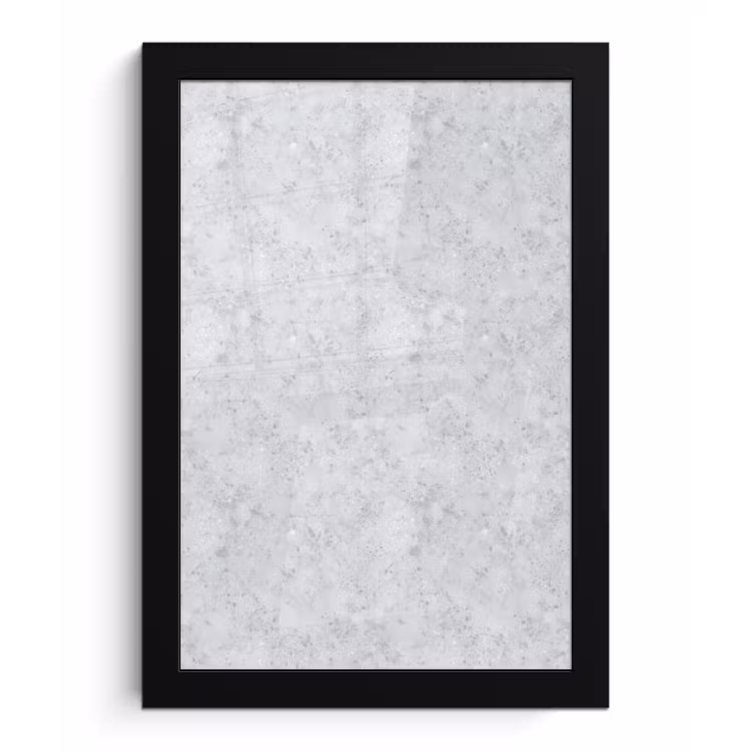 Grijs - Terrazzo-effect - Beton fotolijst zwart zonder passe partout klein 224 -3d