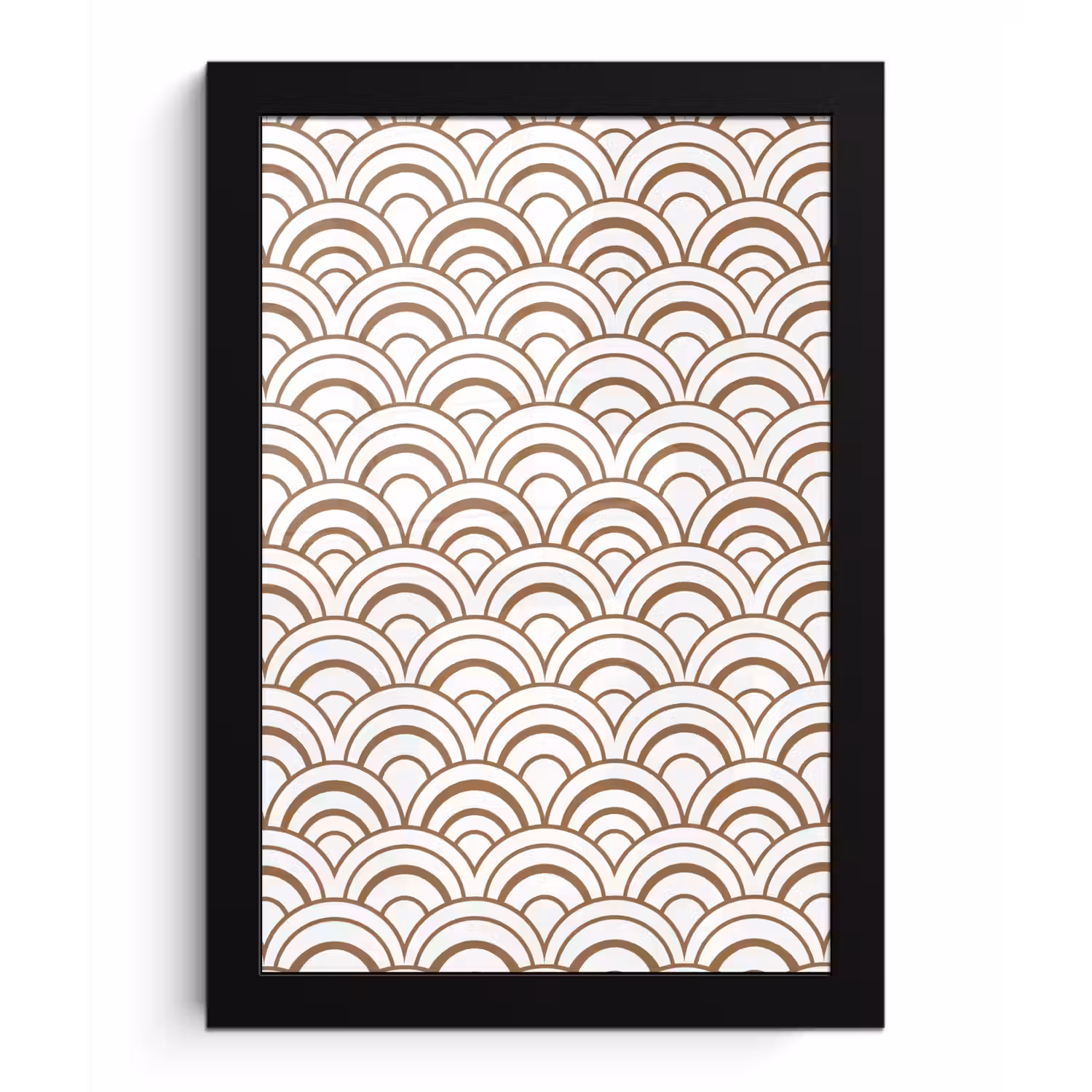 Klassiek - Motief - Terracotta fotolijst zwart zonder passe partout klein 224 -3d