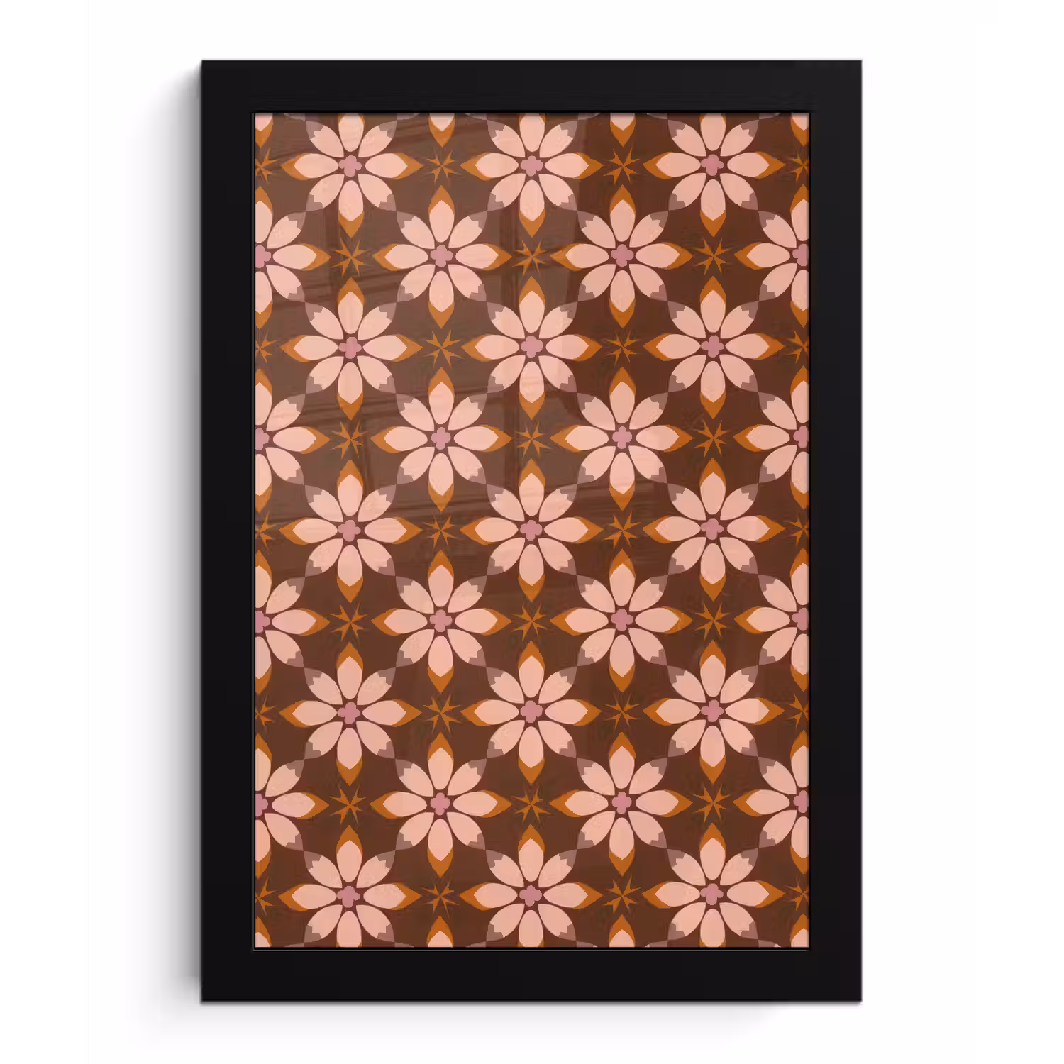 Klassiek - Retro - Bruin fotolijst zwart zonder passe partout klein 224 -3d