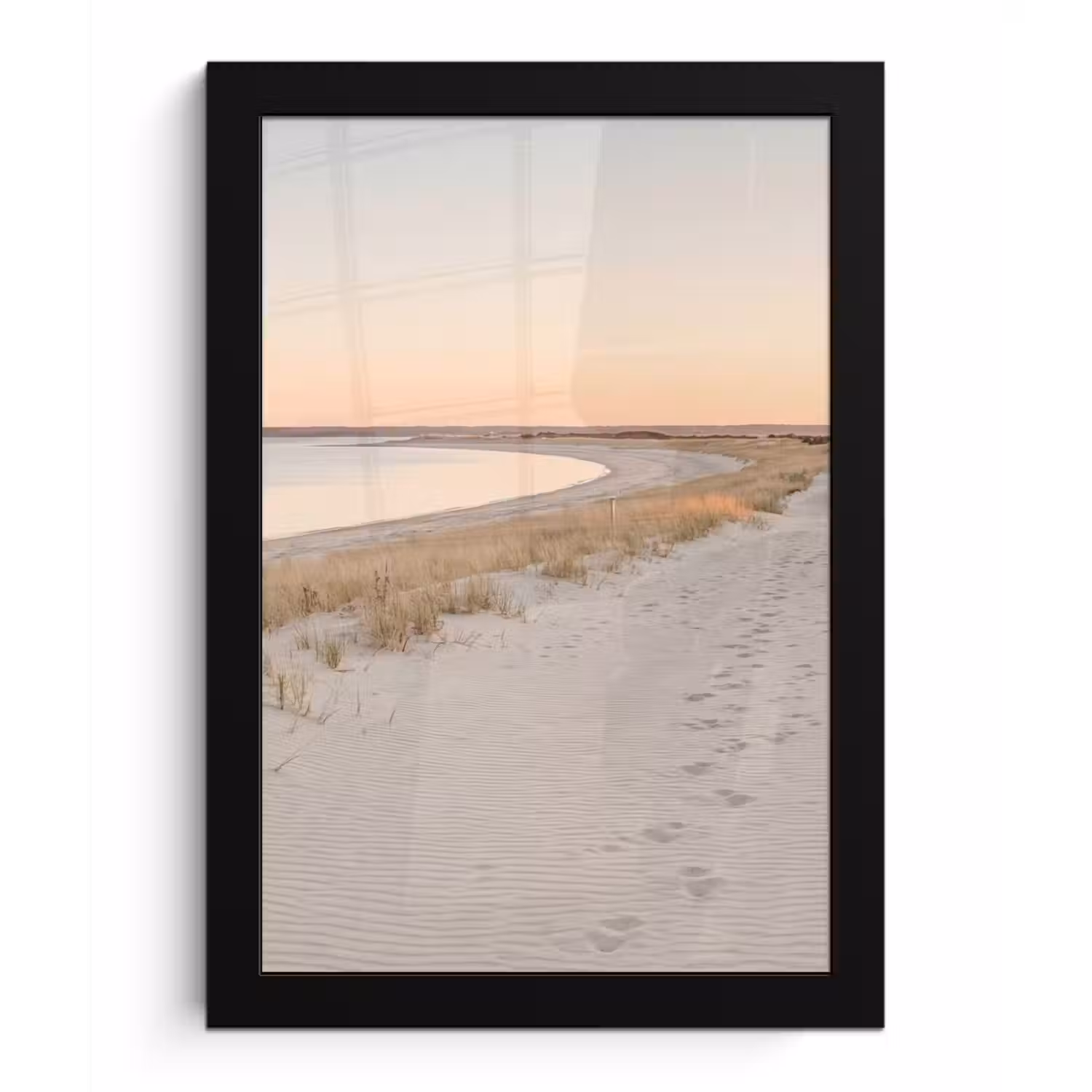 Kustlijn - Horizon - Hek fotolijst zwart zonder passe partout klein -3d