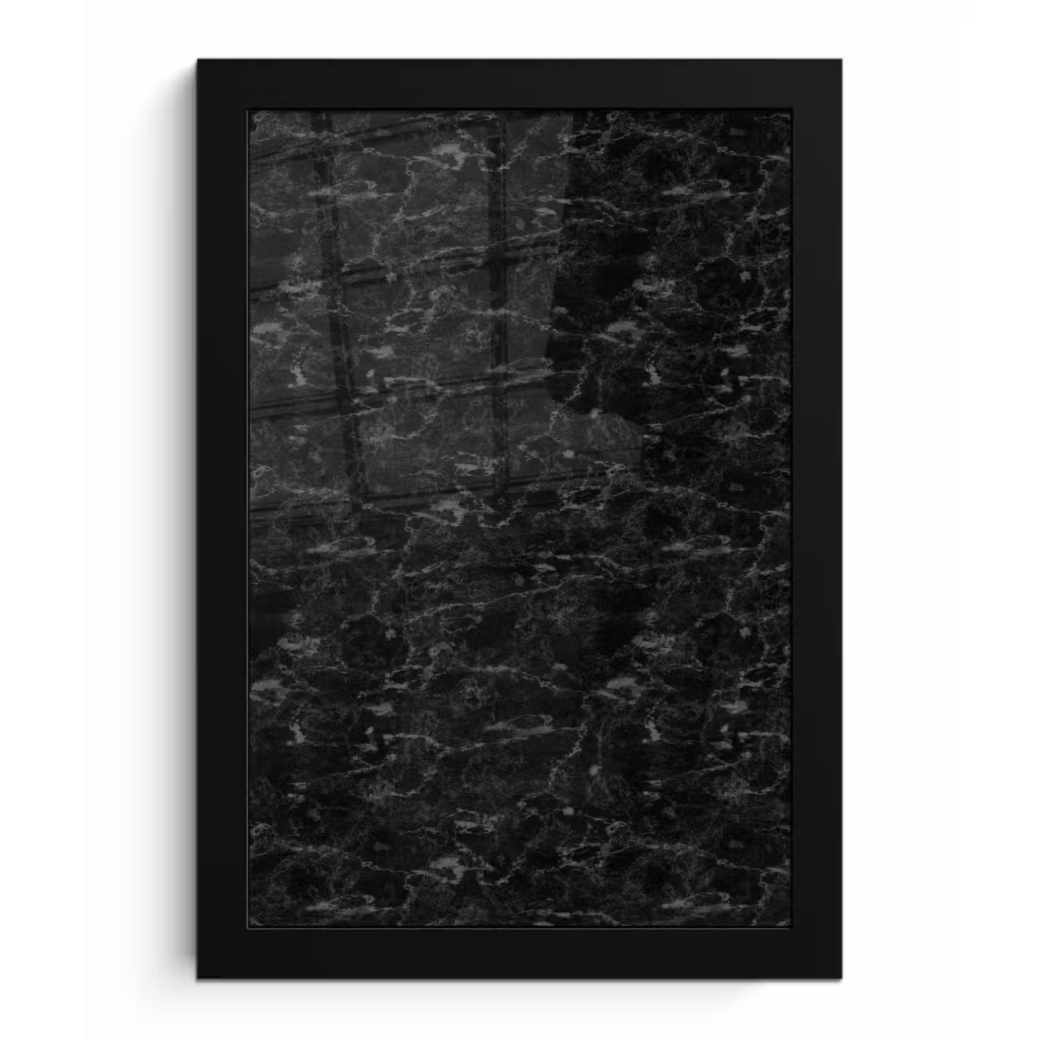 Marmer - Aders - Zwart fotolijst zwart zonder passe partout klein 224 -3d