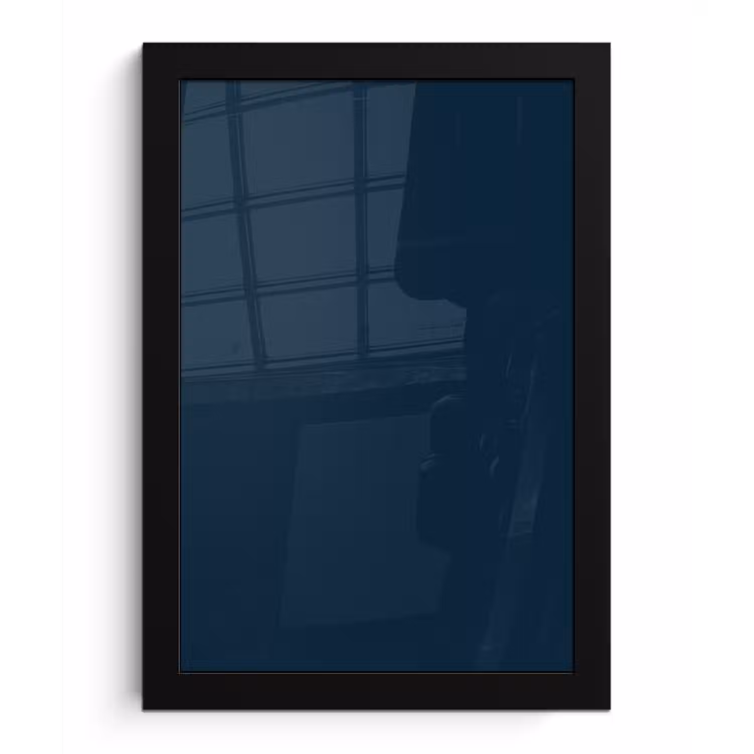Midnight - Blue - Blauw fotolijst zwart zonder passe partout klein 224 -3d